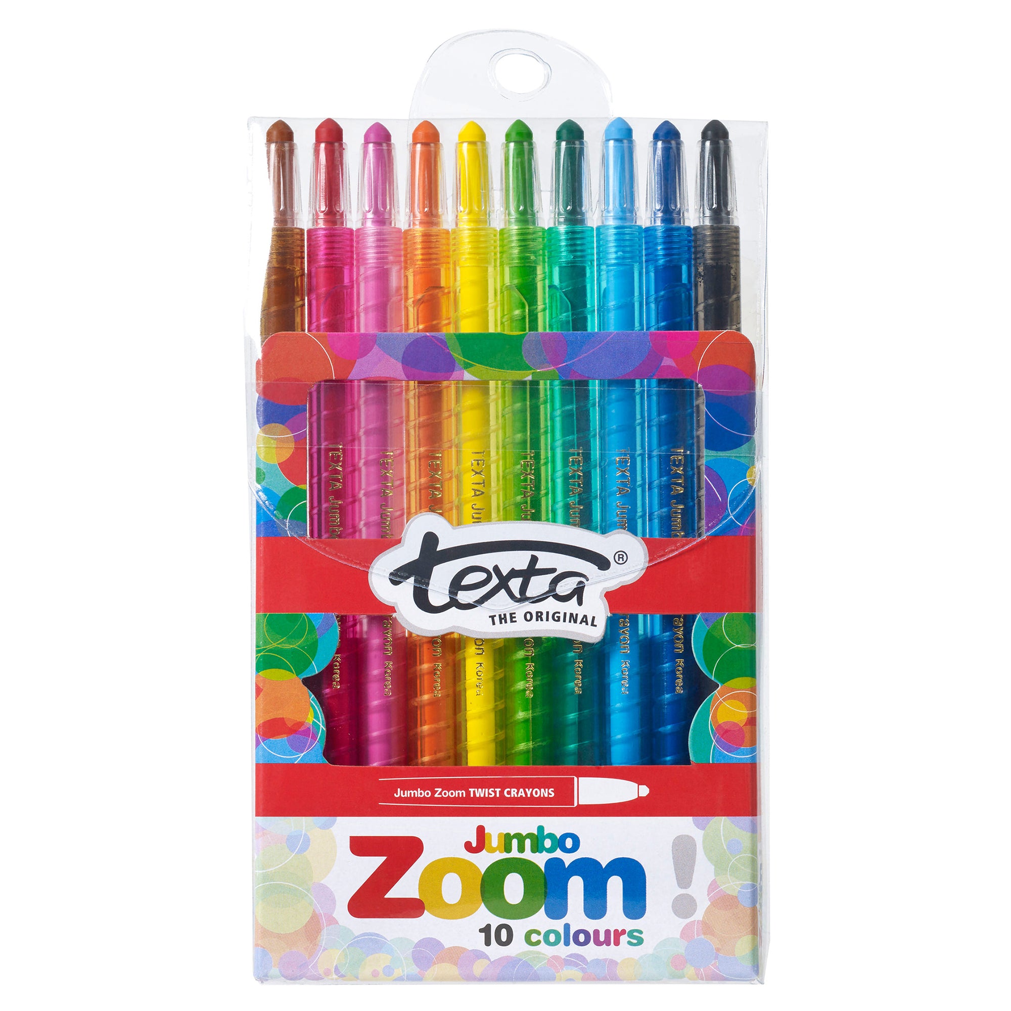 Texta the Original Zoom Jumbo Crayons (Pack of 10)