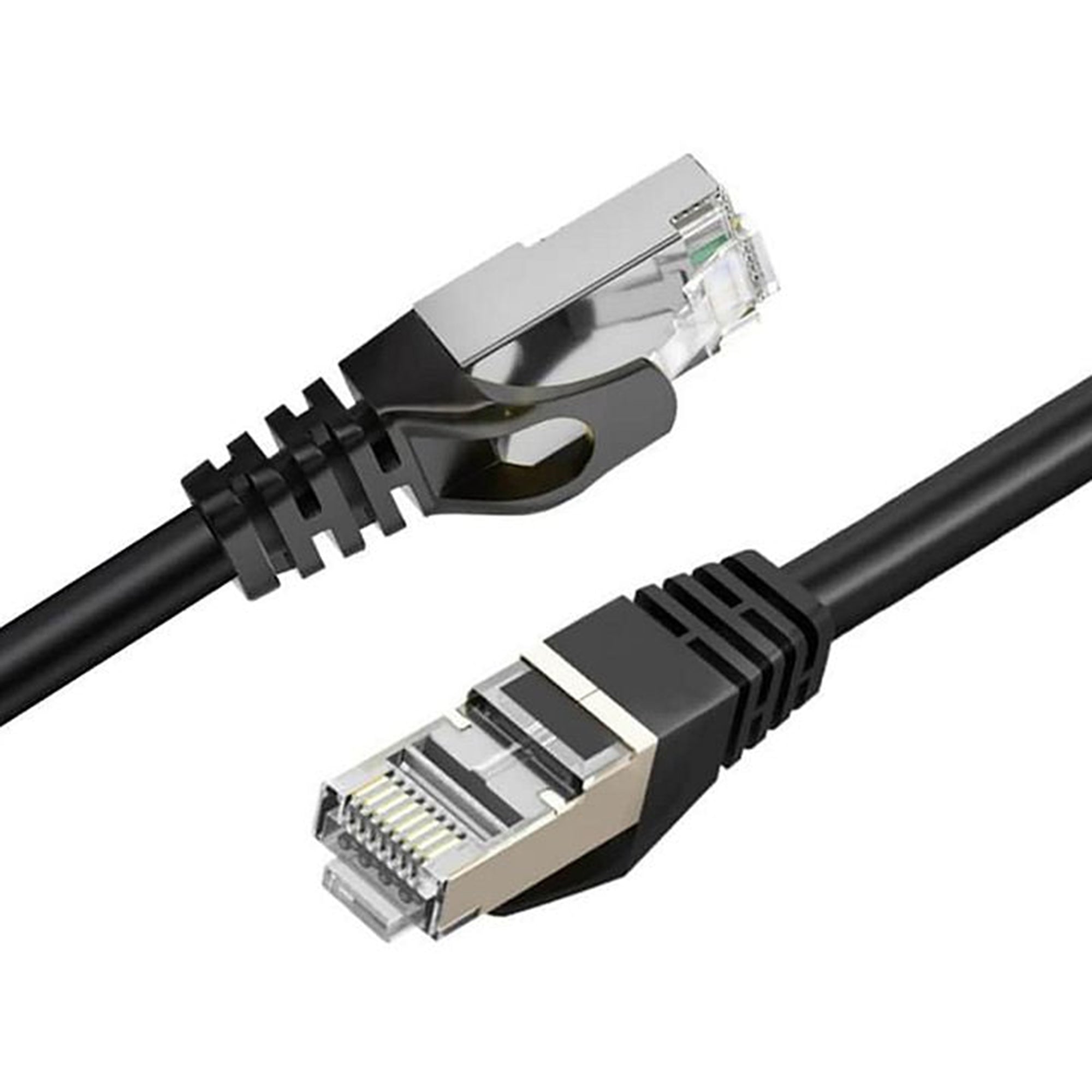 Cruxtec RS7-005-BK CAT7 10GbE SF/FTP Triple Shielding Ethernet Cable, Black (50 mtrs)