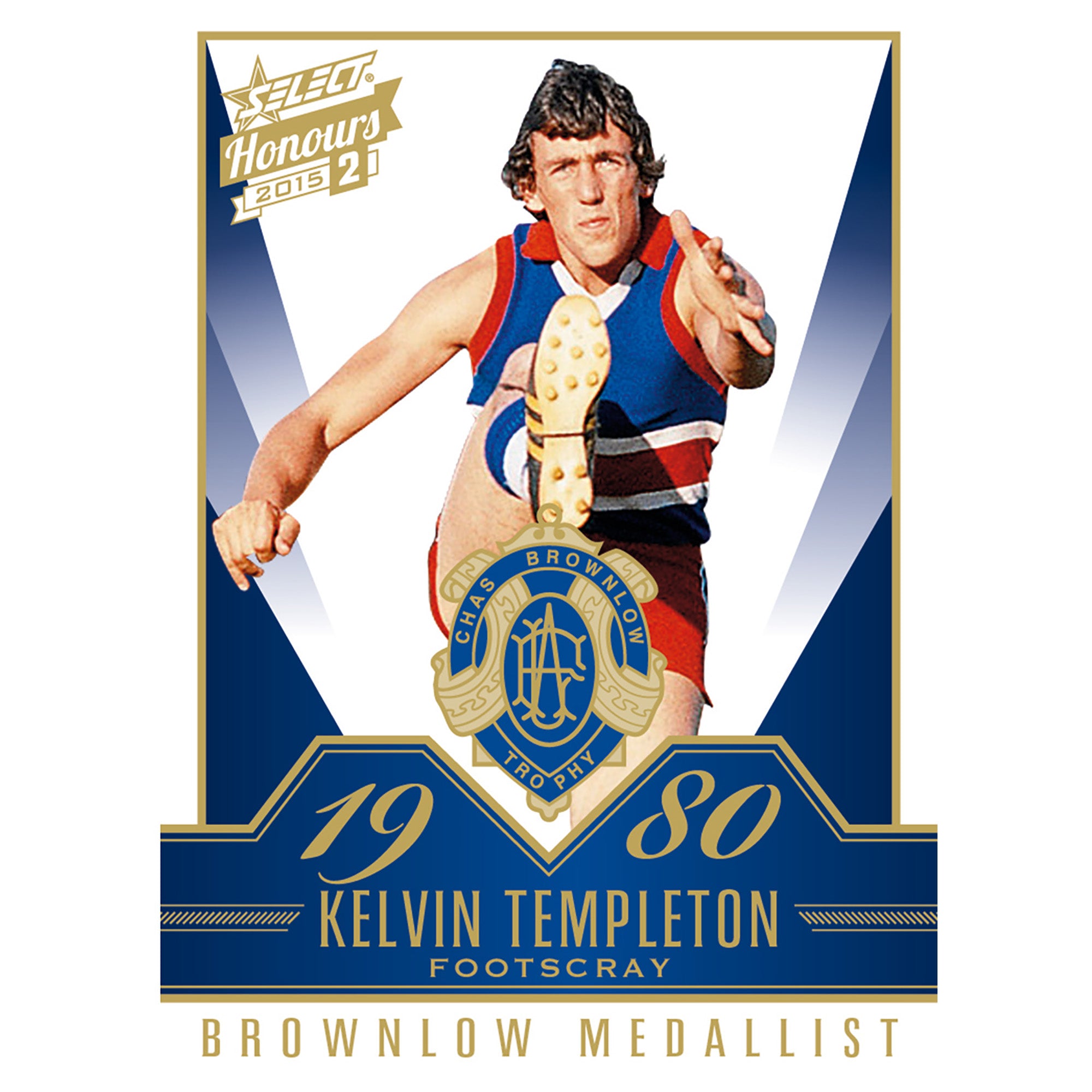 AFL Select Australia 2015 Honours 2 - Brownlow Gallery Kelvin Templeton Footscray BG80