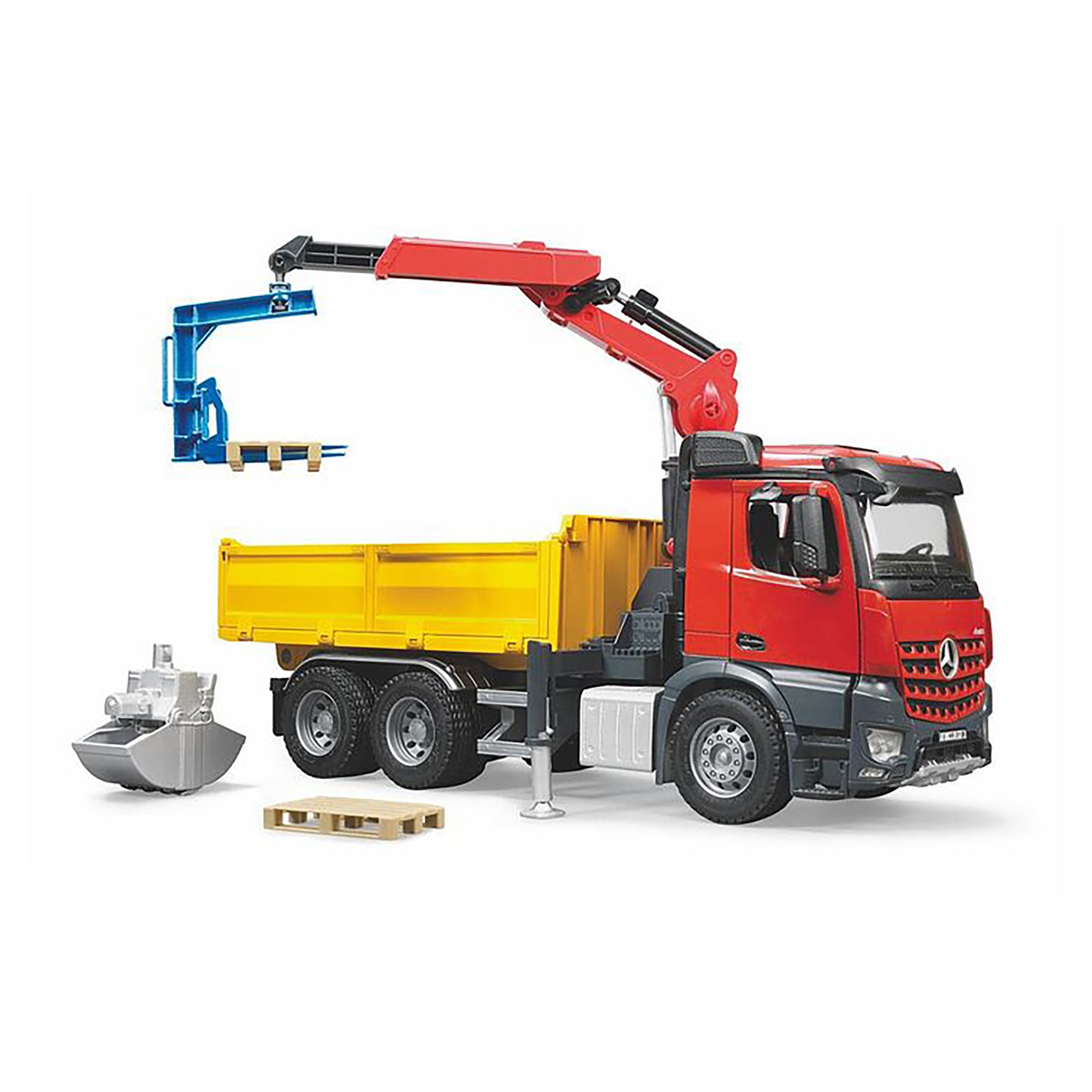 Bruder 1/16 MB Arcos Construction Truck with Crane and Accessories