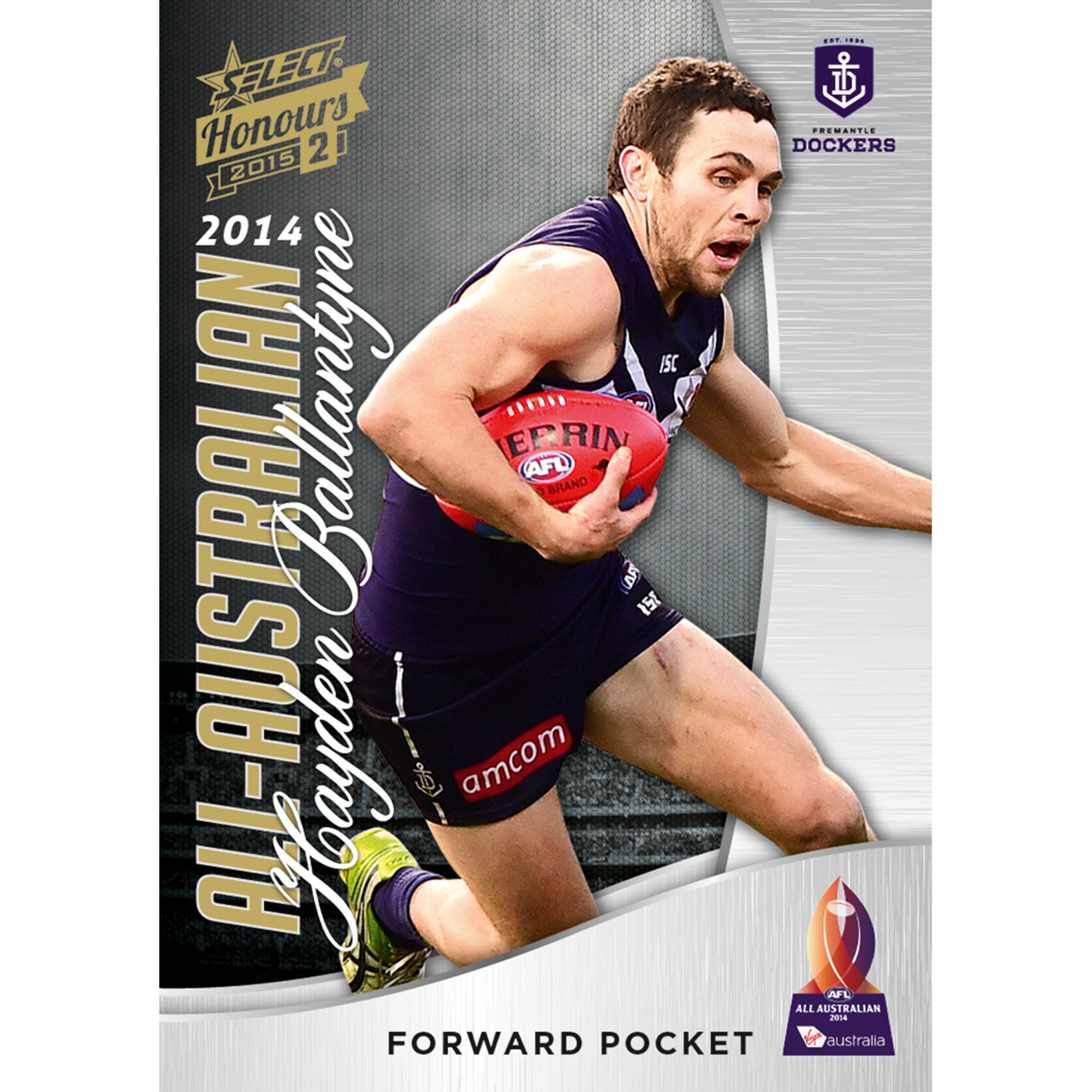 AFL Select Australia 2015 Honours 2 - All Australian Hayden Ballantyne Fremantle AA13