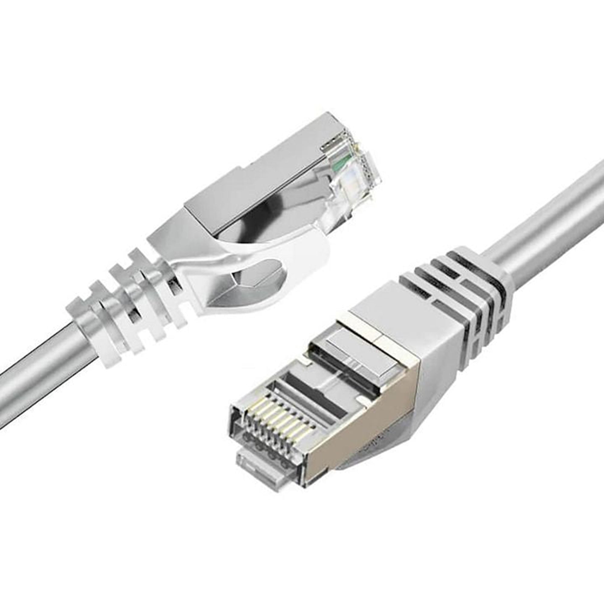 Cruxtec RS7-100-WH CAT7 10GbE SF/FTP Triple Shielding Ethernet Cable, Ivory (10 mtrs)