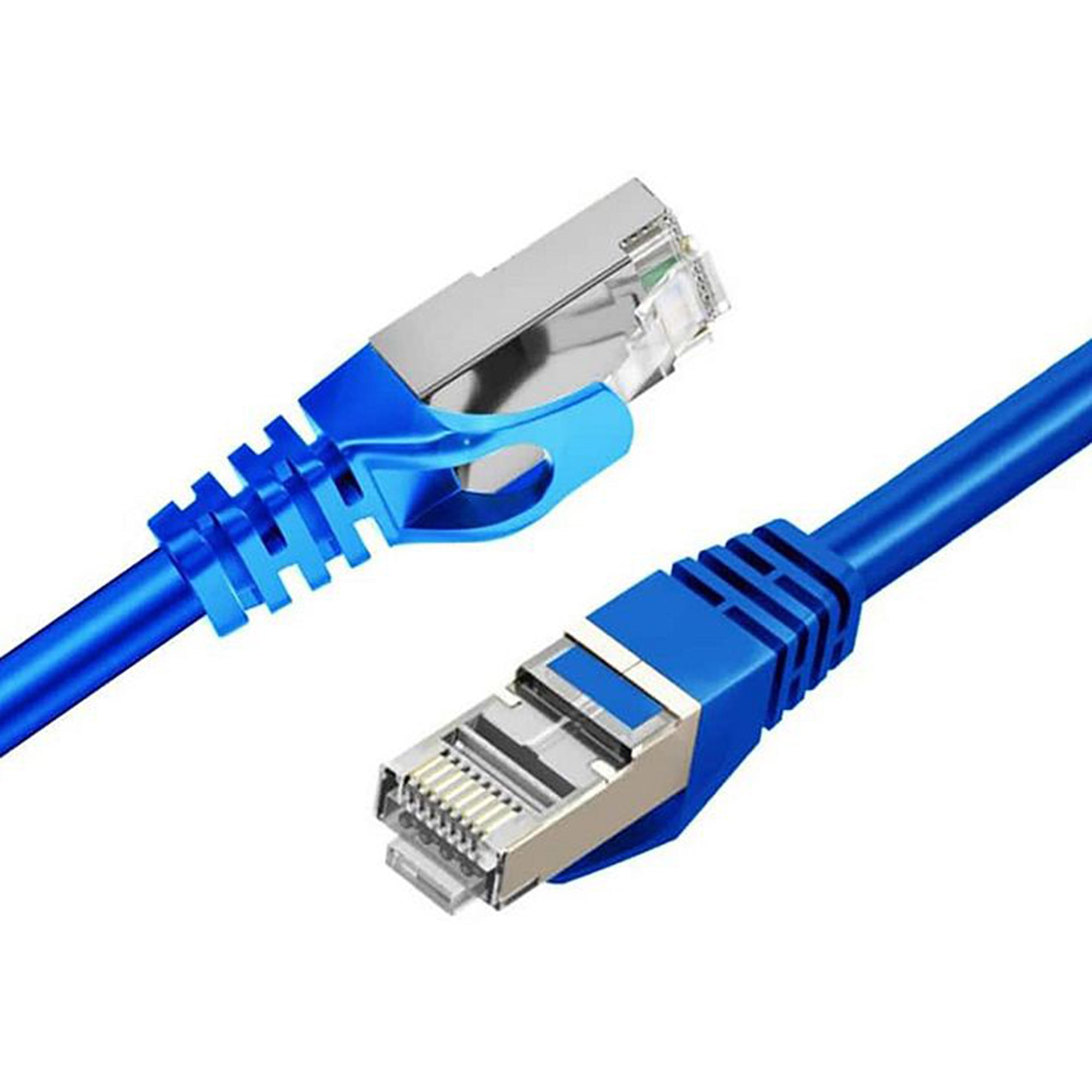 Cruxtec RS7-005-BL CAT7 10GbE SF/FTP Triple Shielding Ethernet Cable, Blue (50 mtrs)