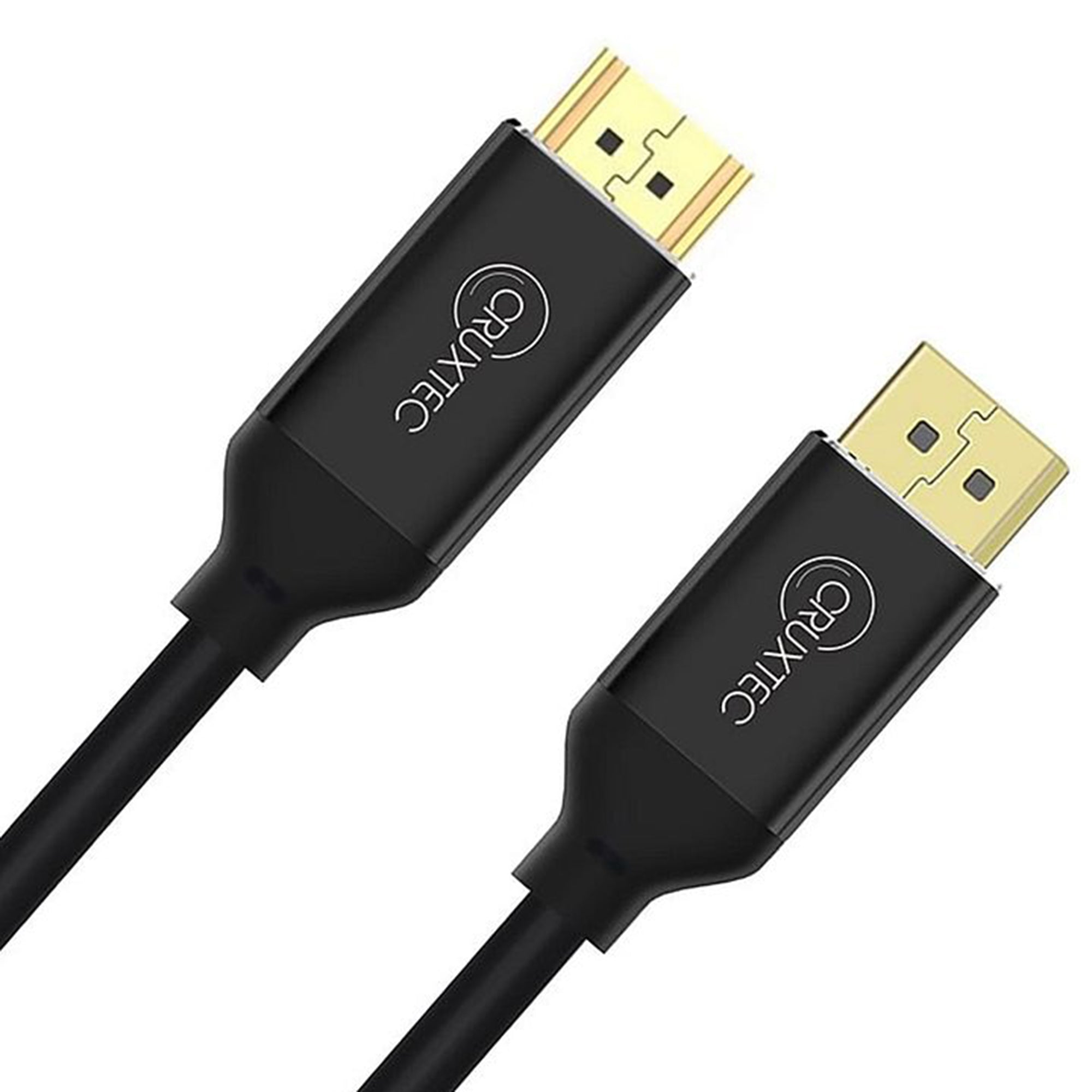 Cruxtec DH8K60H-02-BK Displayport Male to HDMI Male -8K/60Hz Cable (2 mtrs)