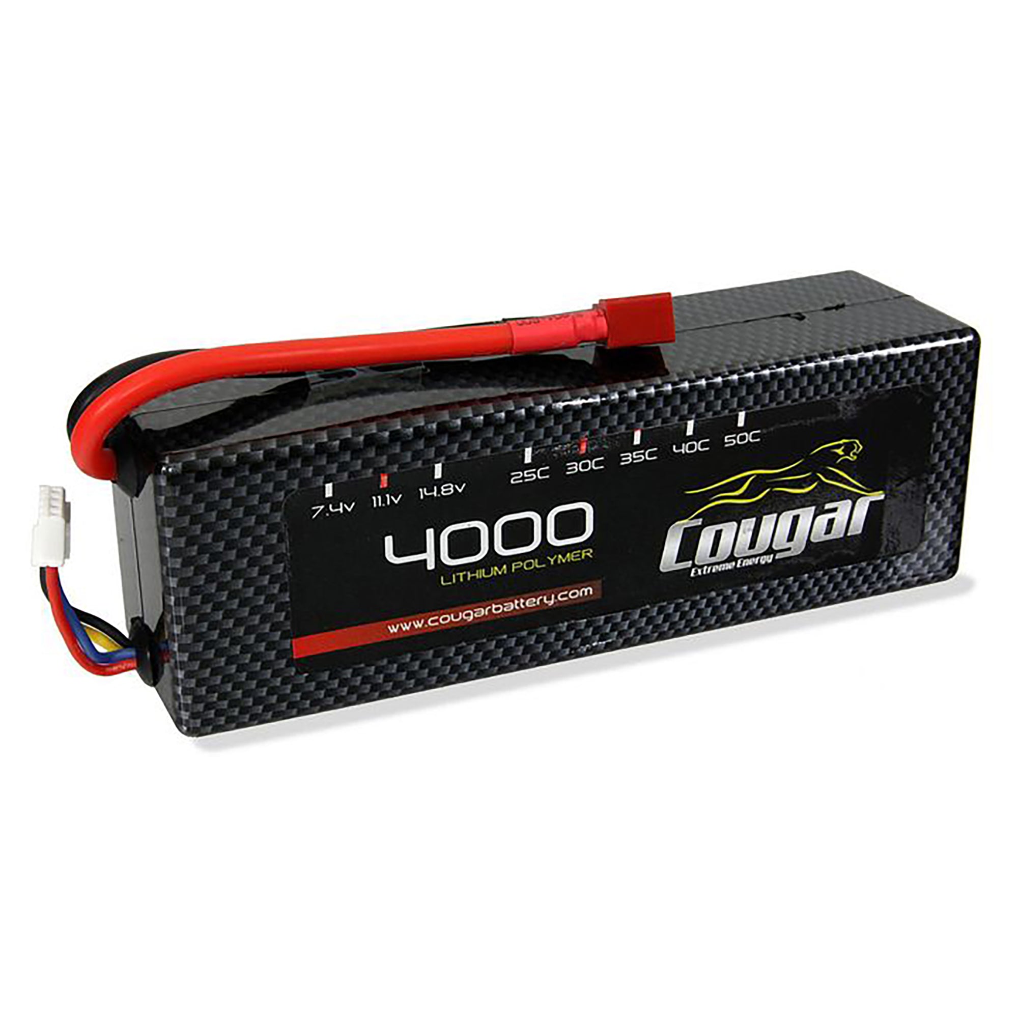 Cougar 4000mAh 11.1v 3S 25C Hard Case LiPo Battery