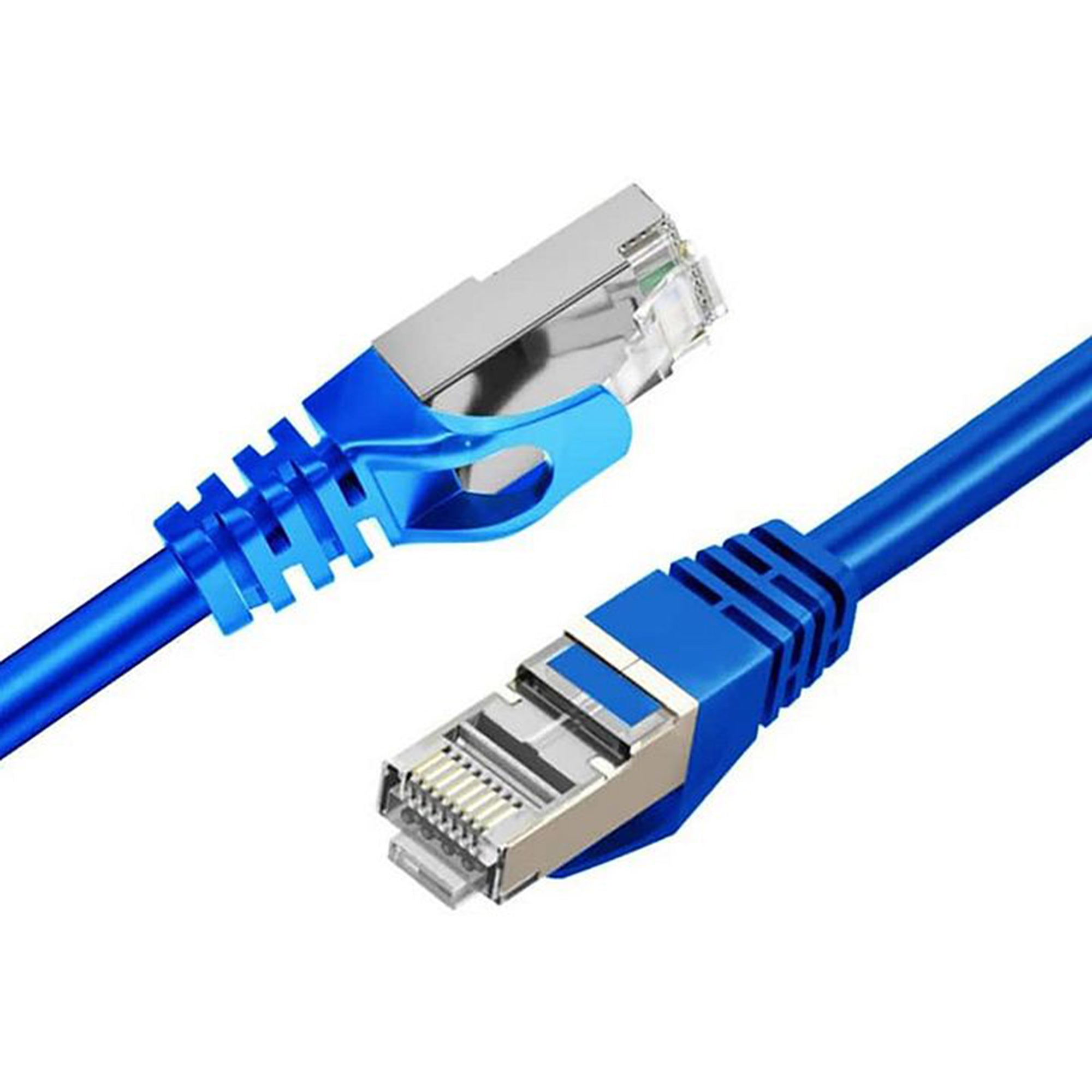 Cruxtec RS7-500-BL CAT7 10GbE SF/FTP Triple Shielding Ethernet Cable, Blue (50 mtrs)