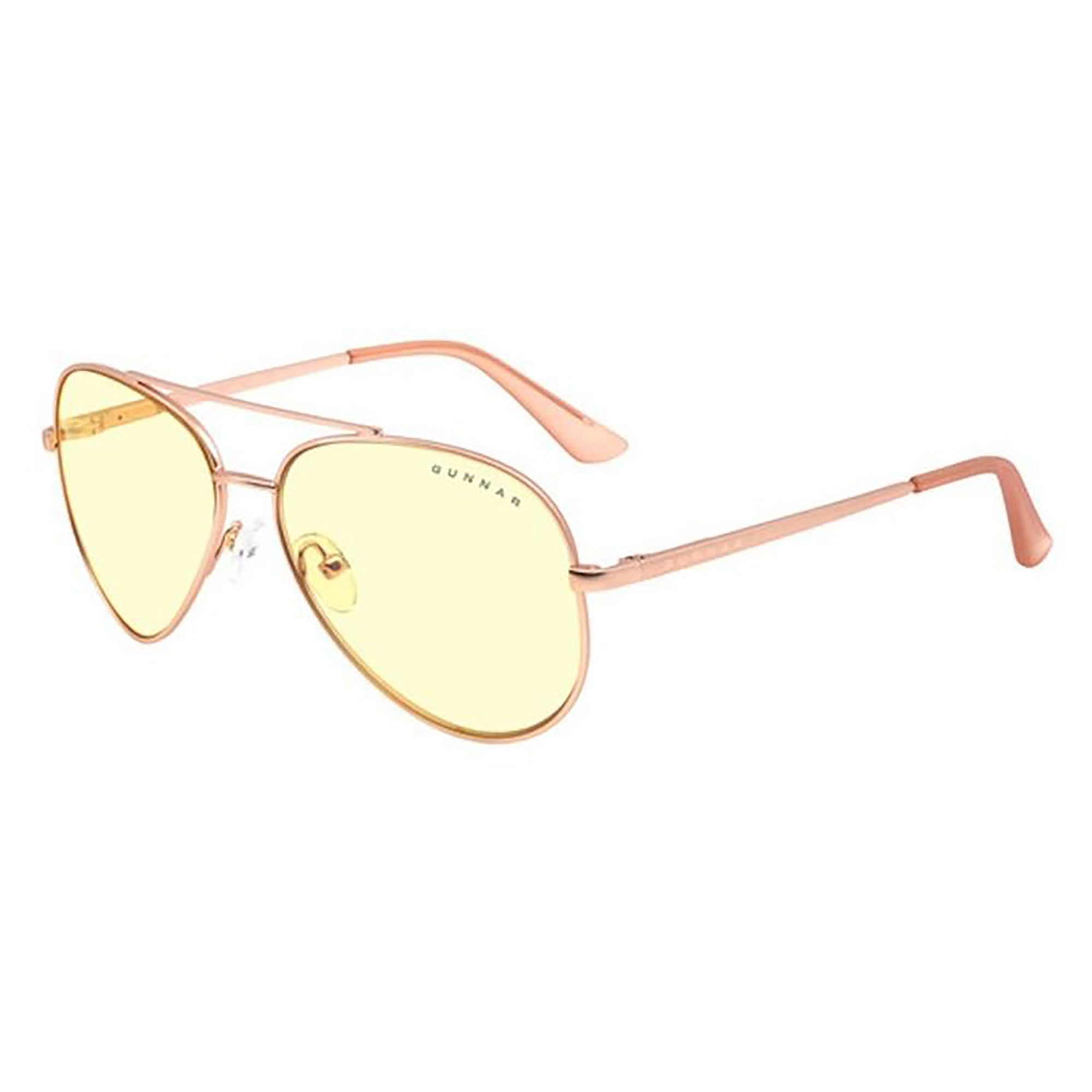 Gunnar Maverick Indoor Digital Eyewear, Amber Rose Gold