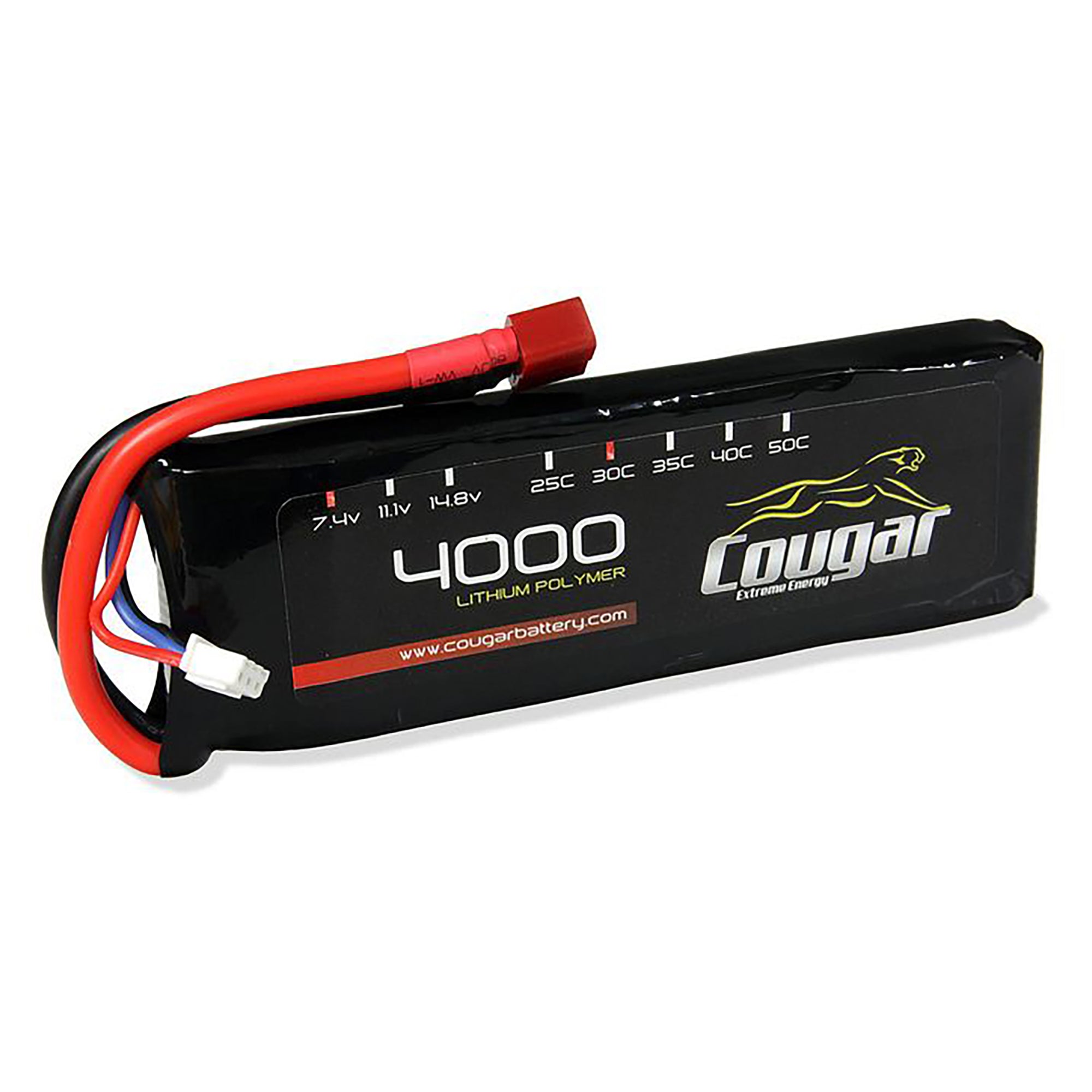Cougar 4000mAh 7.4v 2S 30C Soft Case LiPo Battery
