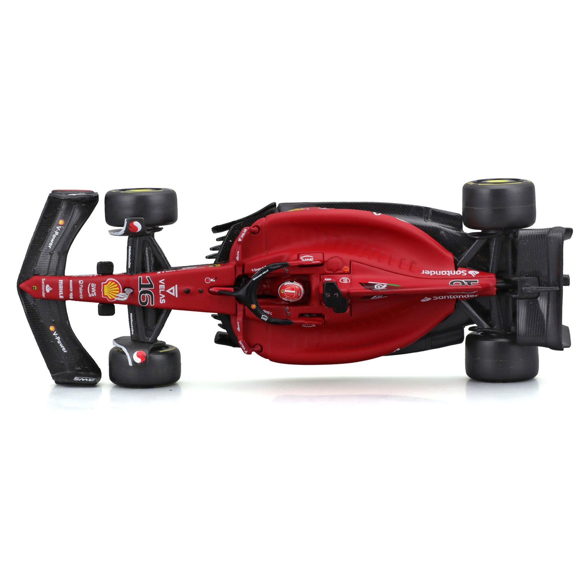 Bburago 1:43 Ferrari Racing 2022 F1 - 75 - Leclerc #16 with Driver