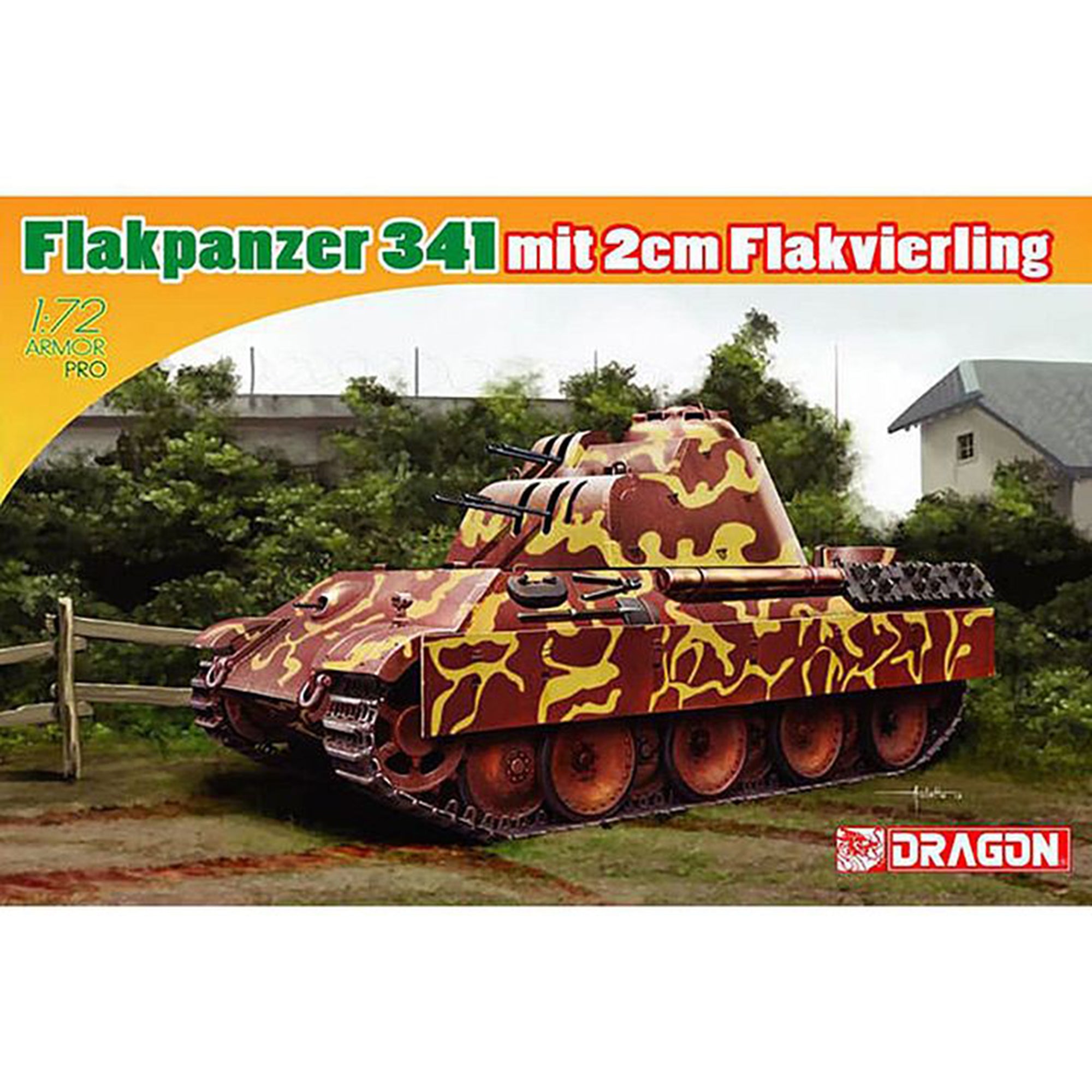 Dragon 7487 1/72 Flakpanzer 341 mit 2cm Flakvierling Model Kit
