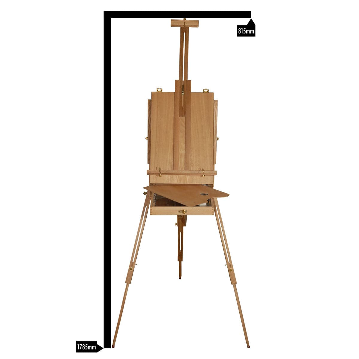 Dark Khaki Eraldo di Paolo Wooden Sketch Box Easel Easels & Cases