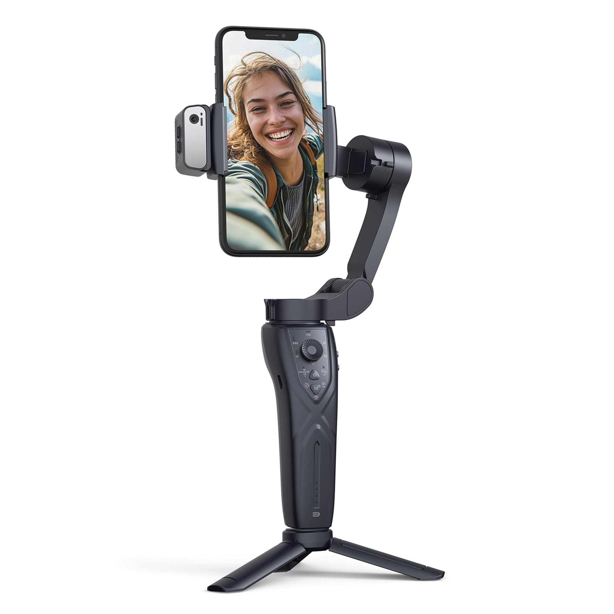 Zero-X 3Axis Gimbal With Ai And Fill Light New