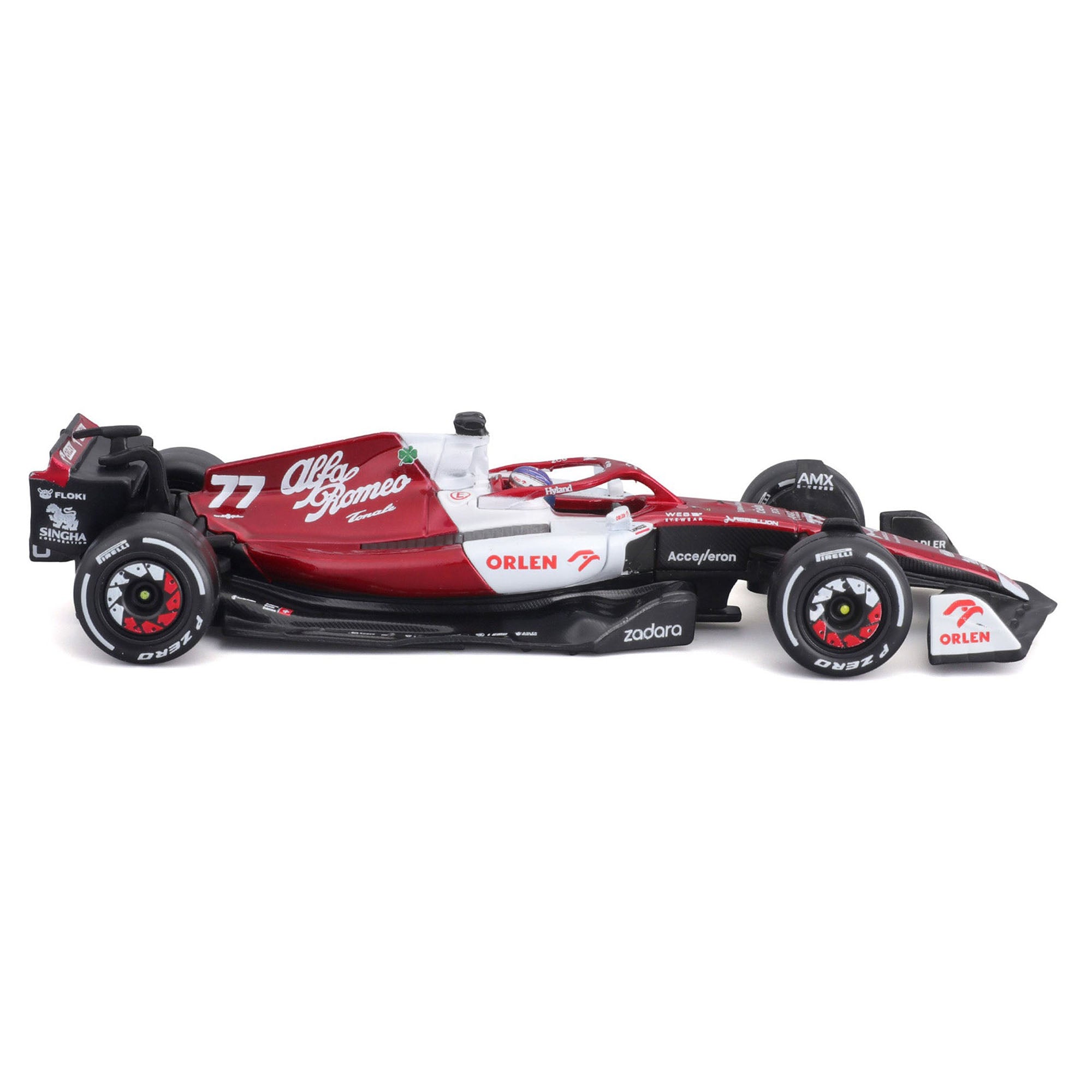 Bburago 1:43 2022 F-1 Alfa Romeo C42 #77 Bottas with Driver