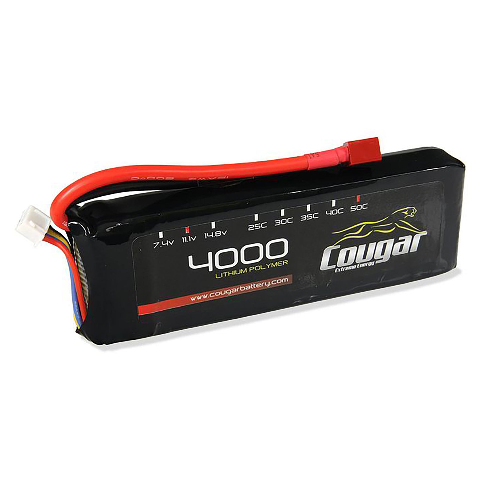 Cougar 4000mAh 11.1v 3S 50C Soft Case LiPo Battery