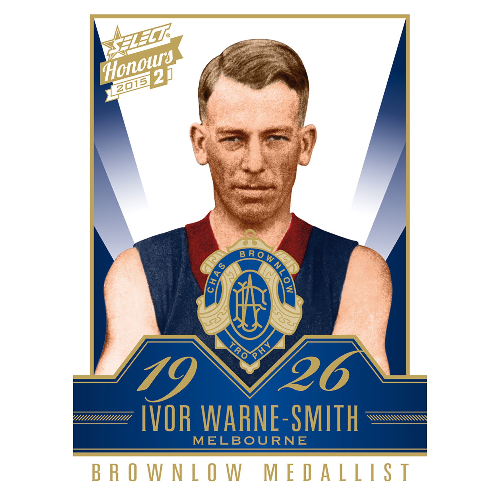 AFL Select Australia 2015 Honours 2 - Brownlow Gallery Ivor Warne-Smith Melbourne BG52