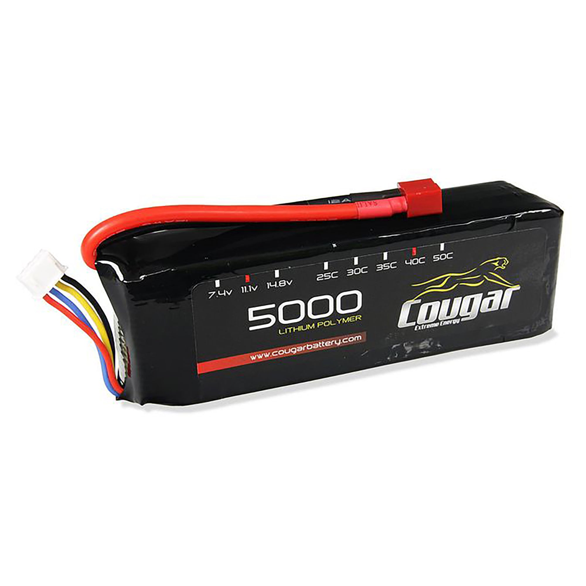 Cougar 5000mAh 11.1v 3S 40C Soft Case LiPo Battery