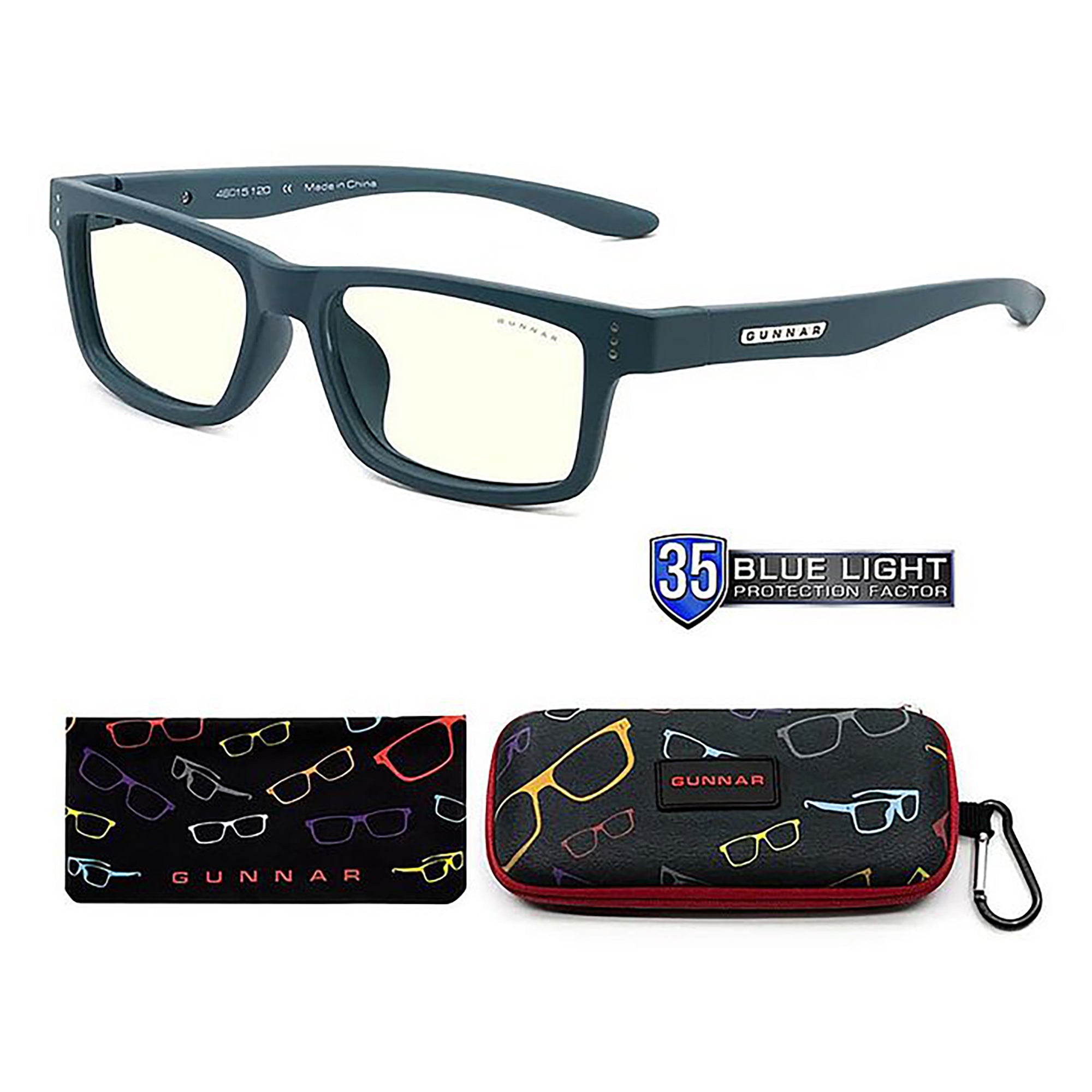 Gunnar Cruz Kids Indoor Digital Eyewear/Glasses, Teal (4-8 years)