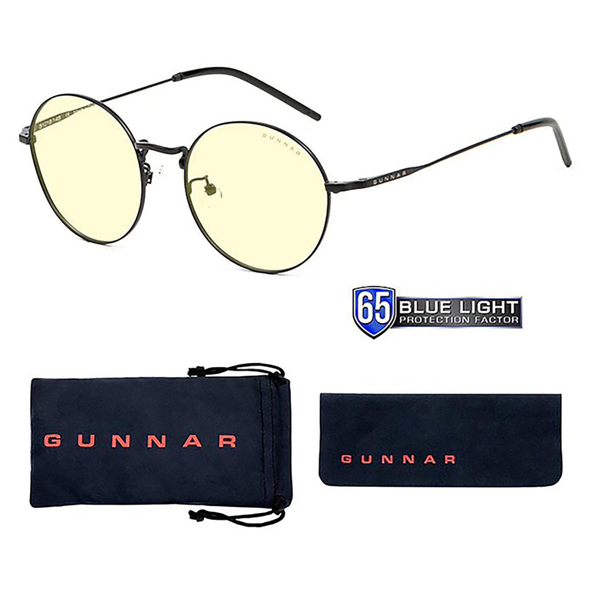 Gunnar Ellipse Indoor Digital Eyewear, Amber Onyx