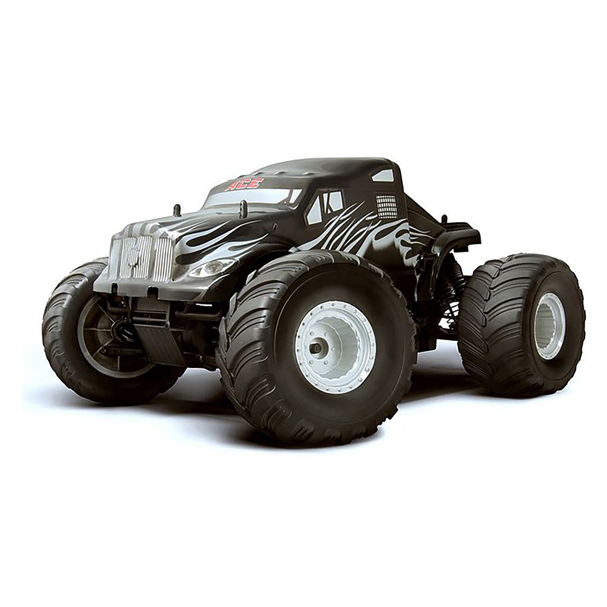 HSP Racing ACE Monster Truck Silver Flame 2.4GHz 1/10 Brushless 4WD Off Road RTR RC Truck