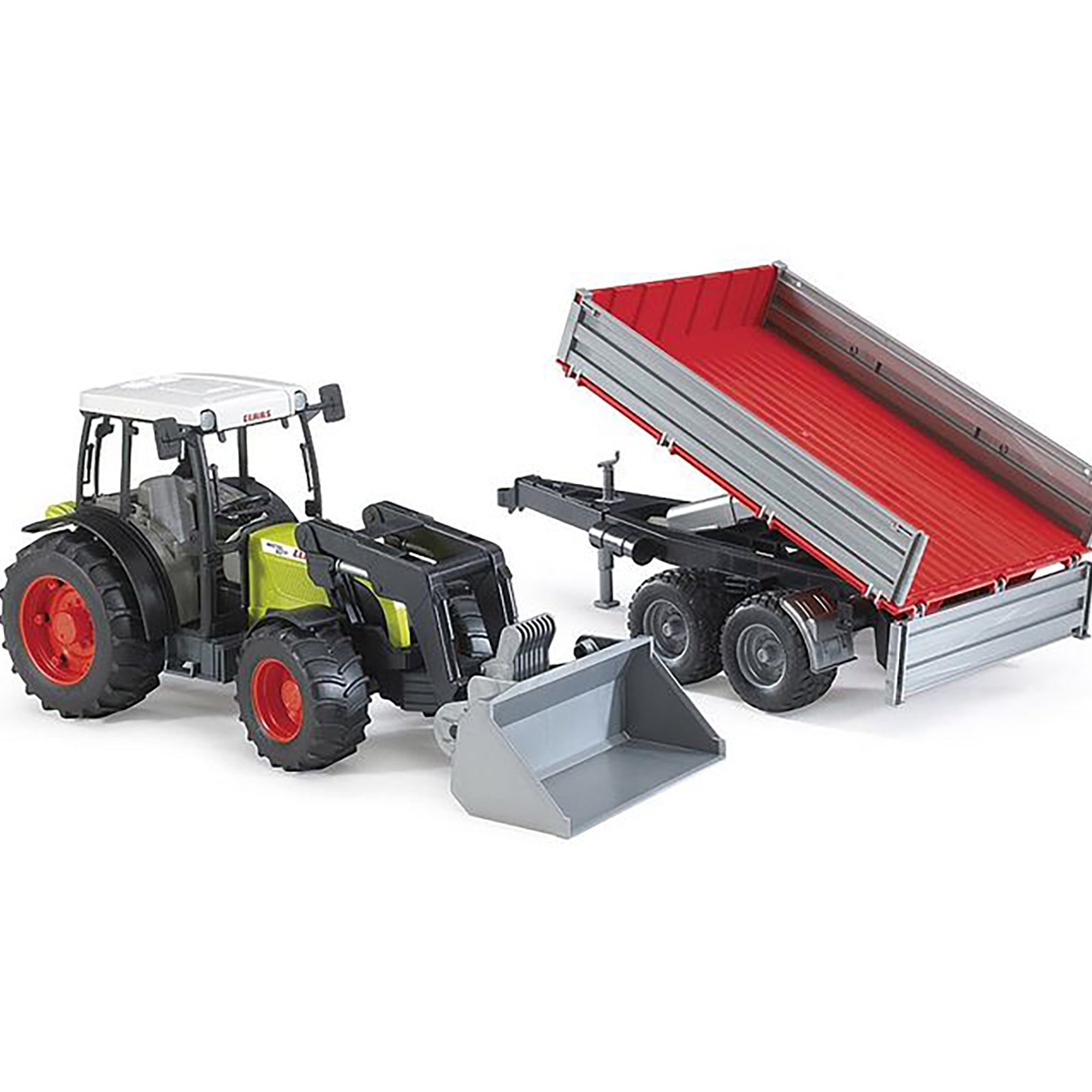 Bruder 1/16 Claas Nectis 267 F Tractor with Tipping Trailer