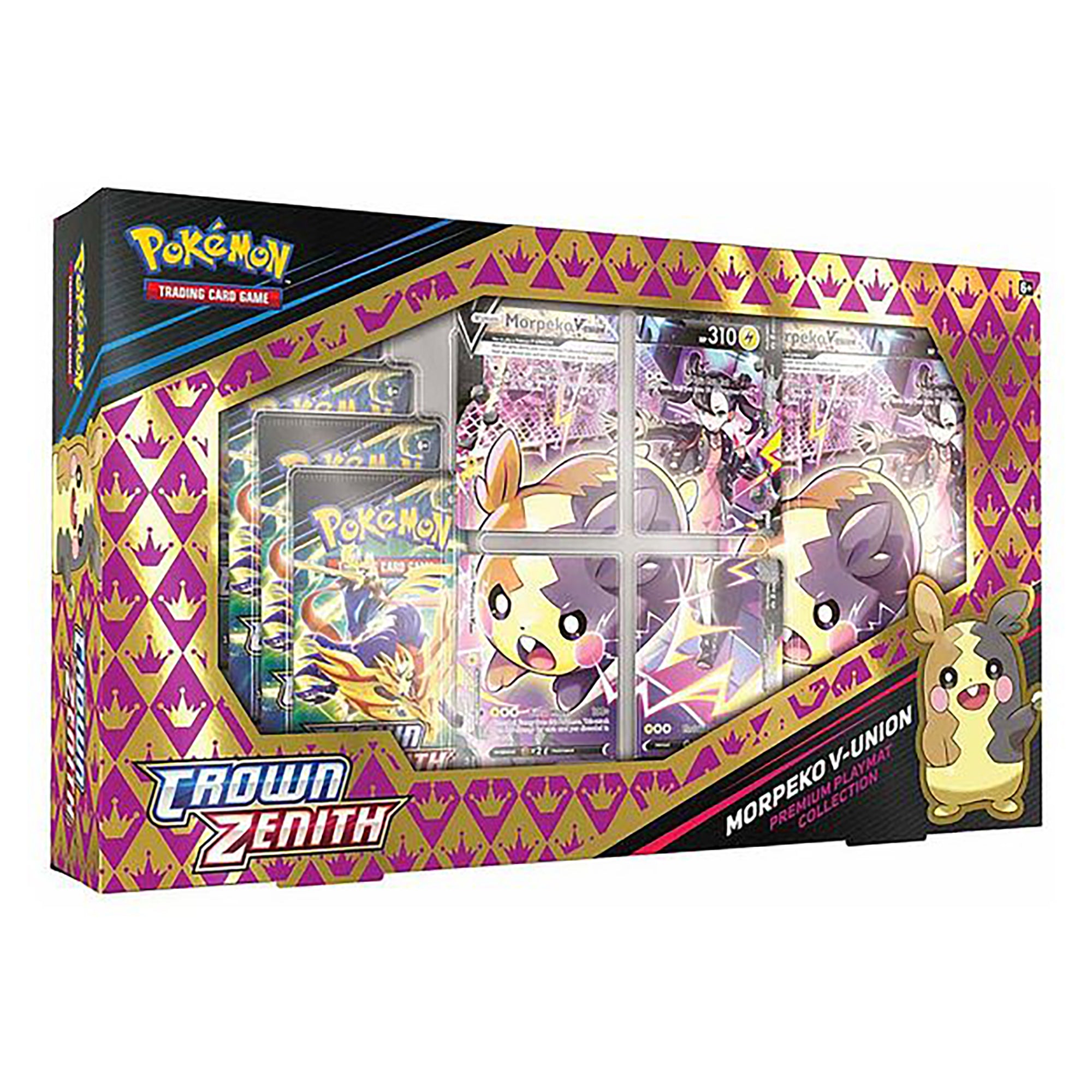 Pokemon TCG Crown Zenith Premium Playmat Collection Morpeko V-Union Box
