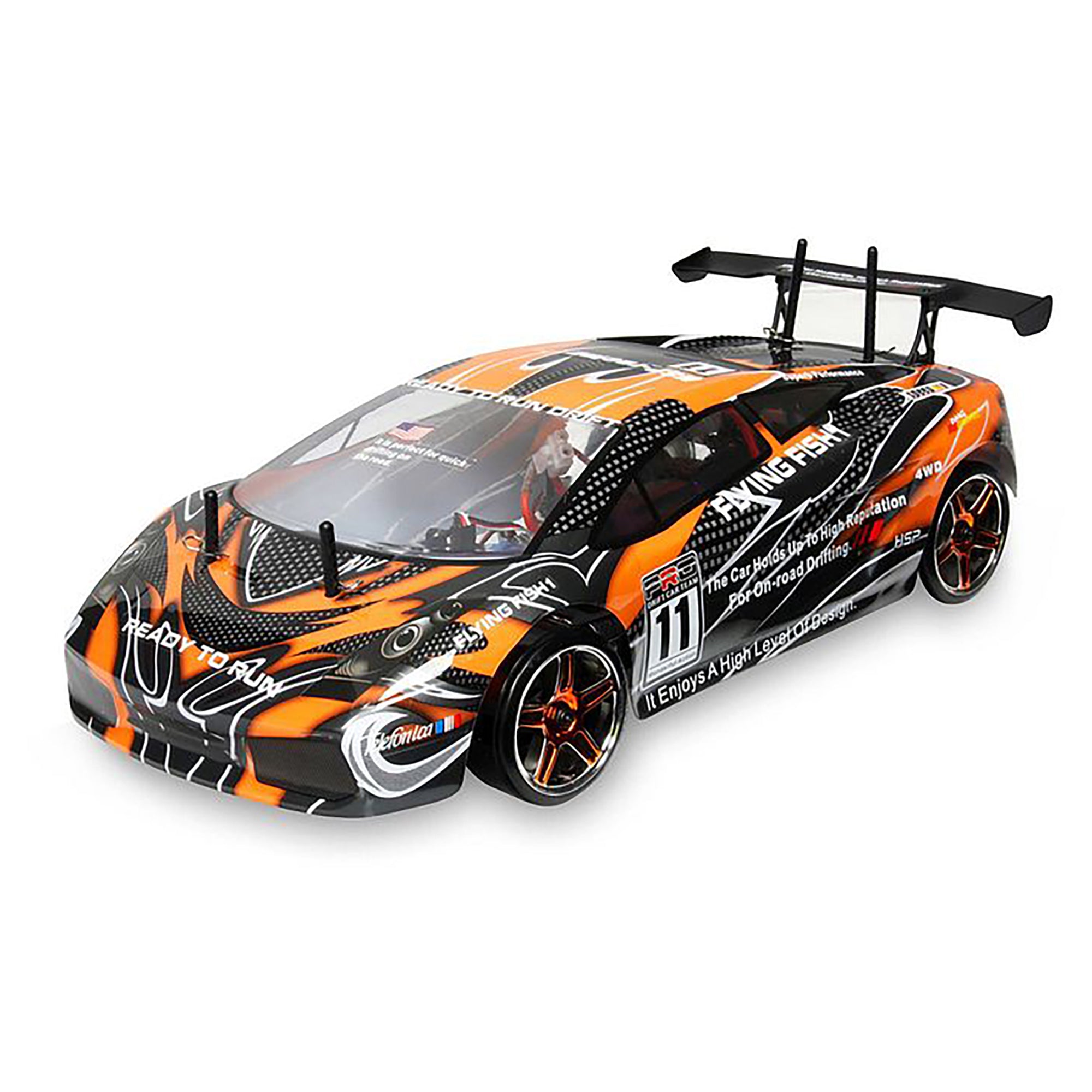 HSP Racing 94123-10030-1 2.4Ghz Flying Fish Electric Drift Road 1/10 Scale RC Car
