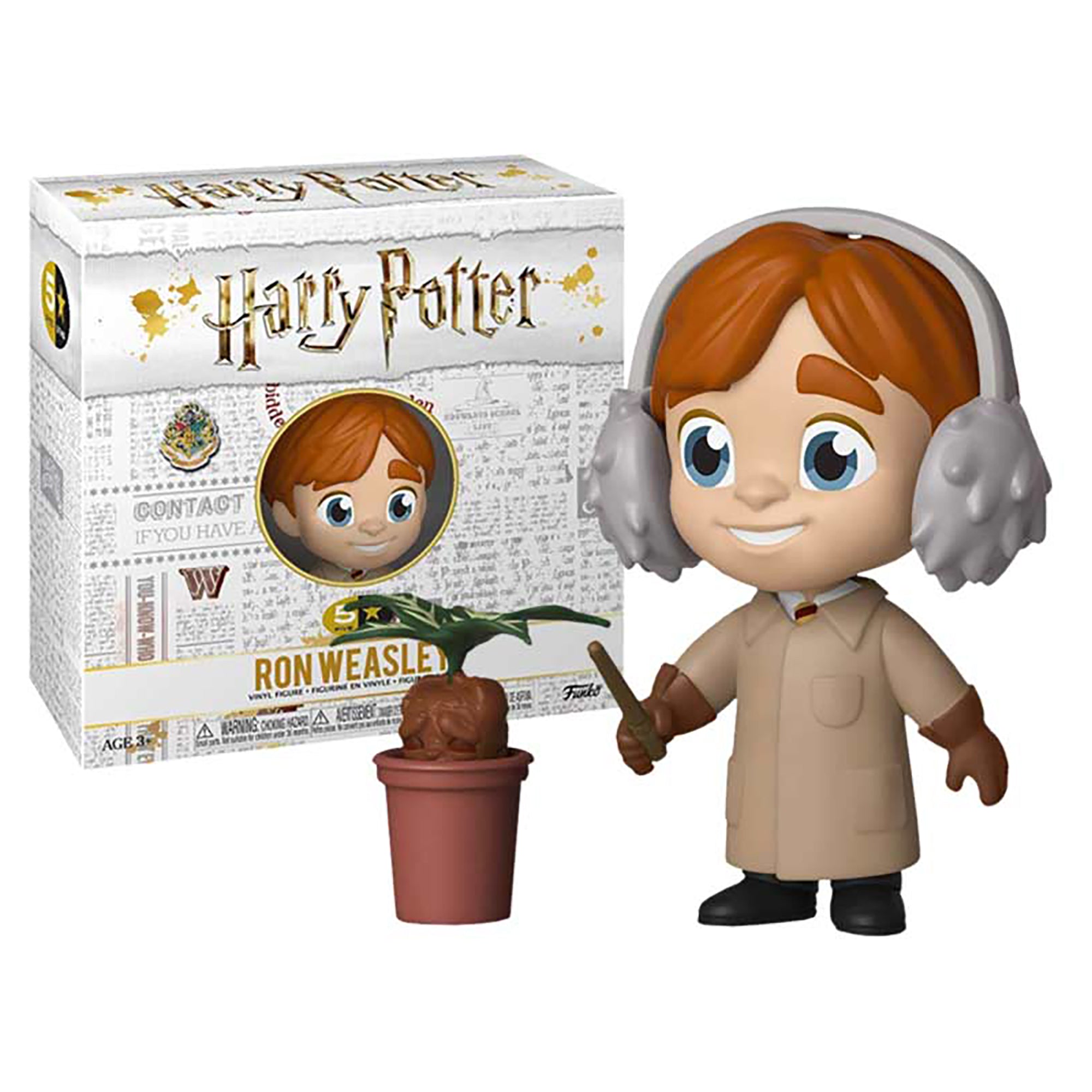 Funko Harry Potter - Ron in Herbology Outfit 5 Star Vinyl Figure (4 inches)