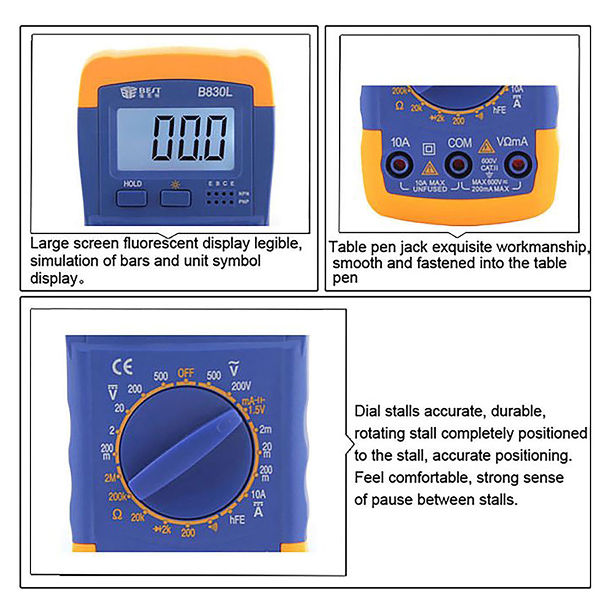 BST B830L LCD Digital Multimeter