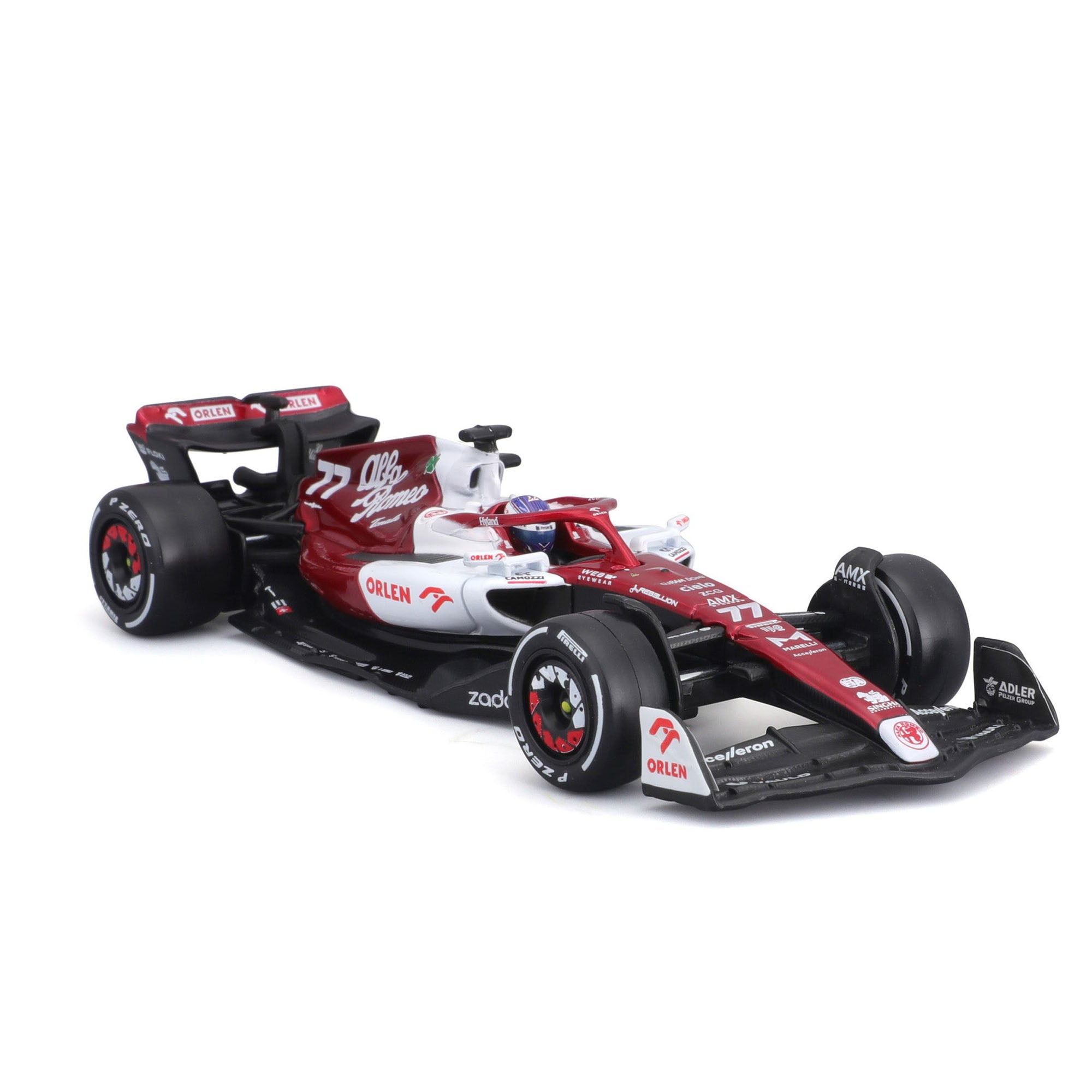 Bburago 1:43 2022 F-1 Alfa Romeo C42 #77 Bottas with Driver
