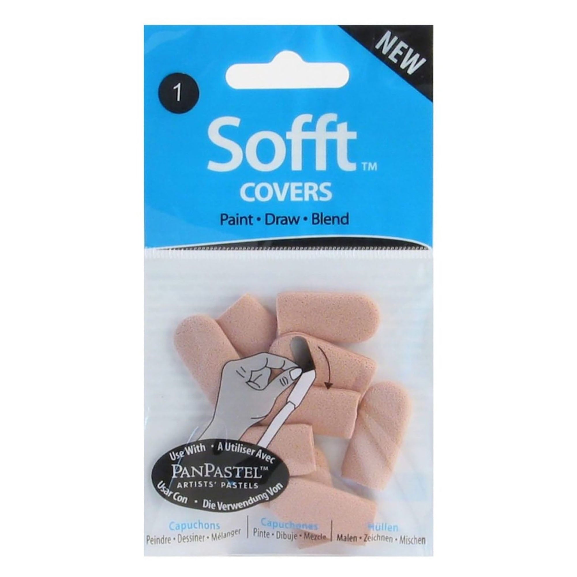 PanPastel Soft Tools No 1 Knife Covers - Round (Pack of 10)