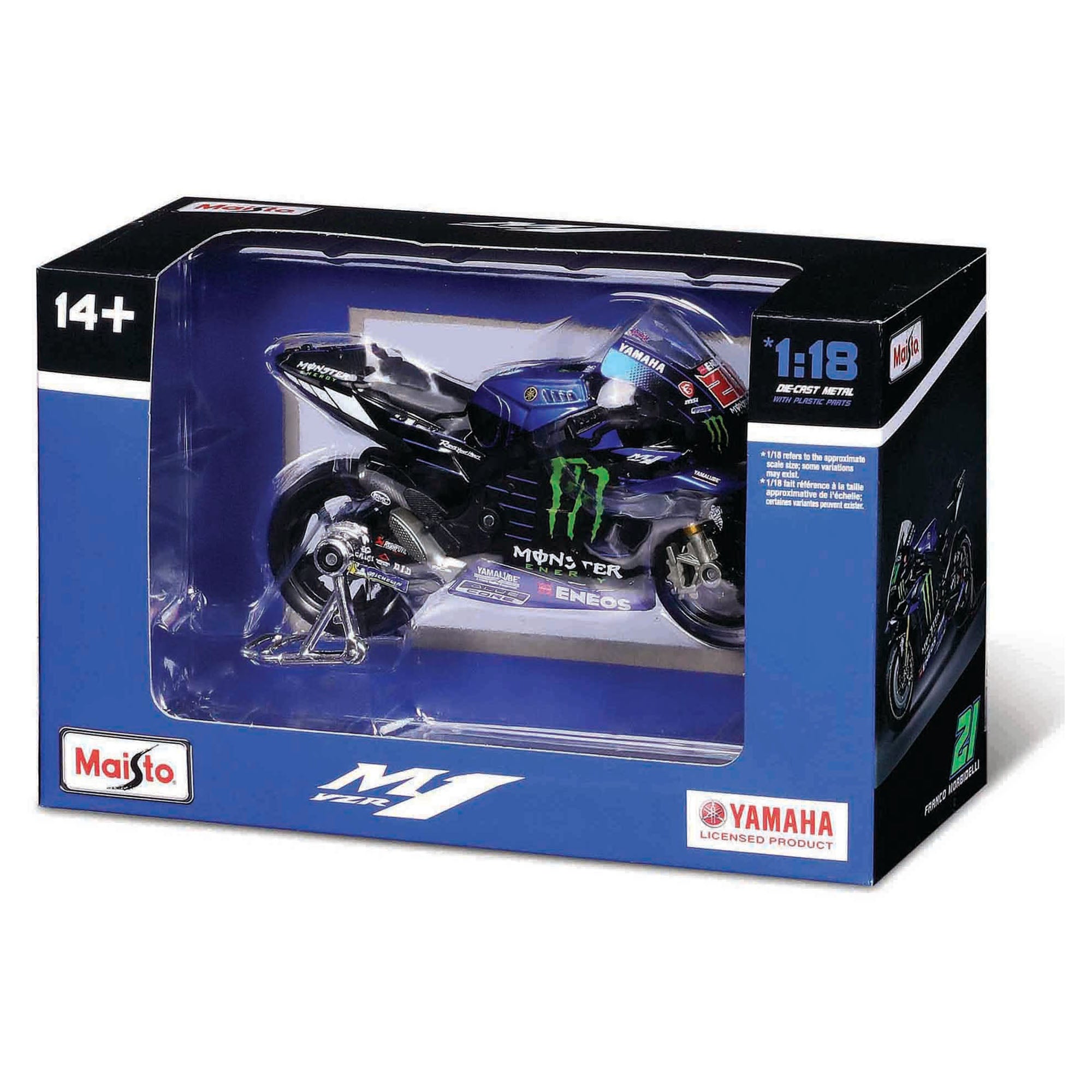 Maisto 1:18 Moto GP 2022 YamahaFactory Racing - Quartararo/Vinales