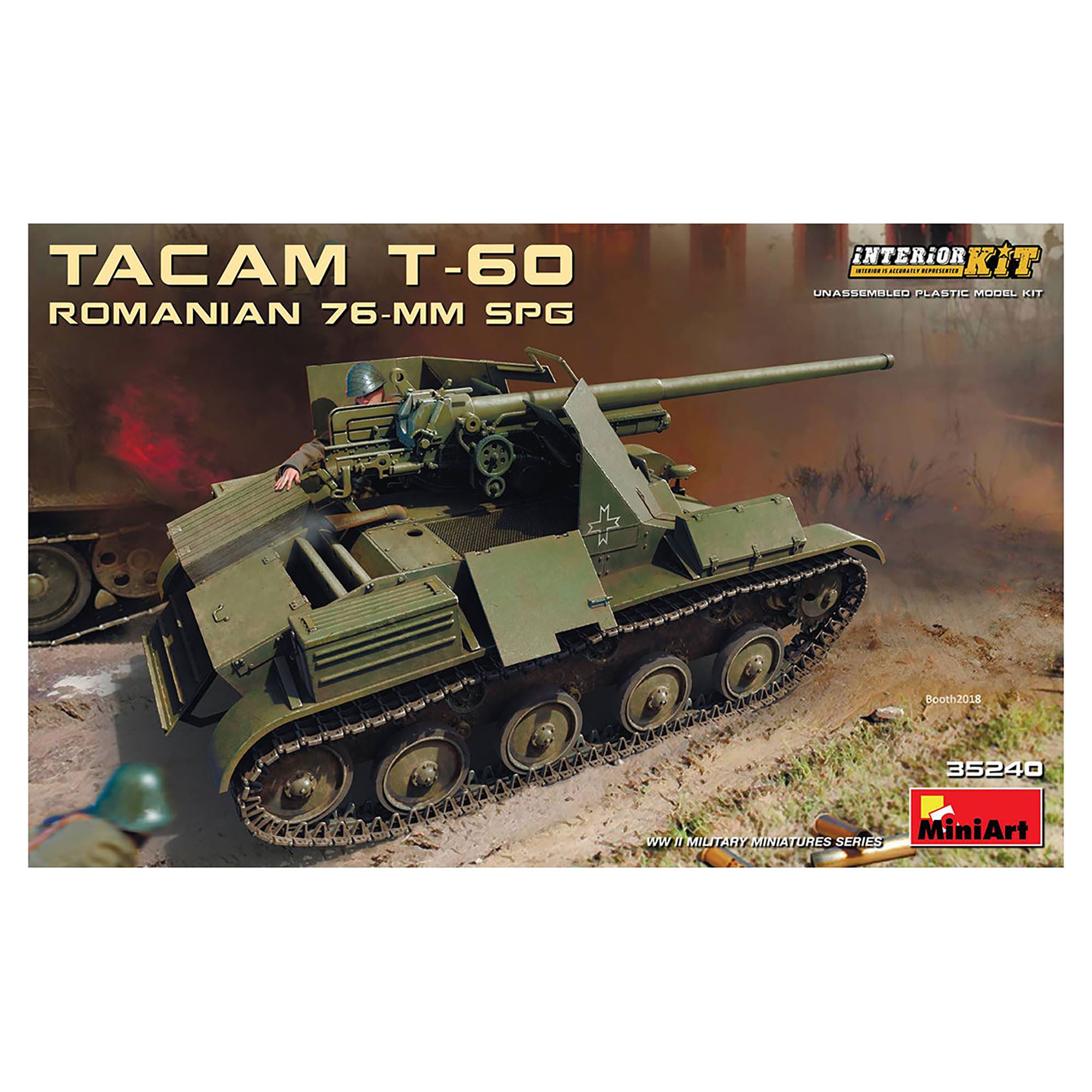 MiniArt 35240 1/35 Tacam T-60 Romanian 76-mm SPG w/Interior Model Kit