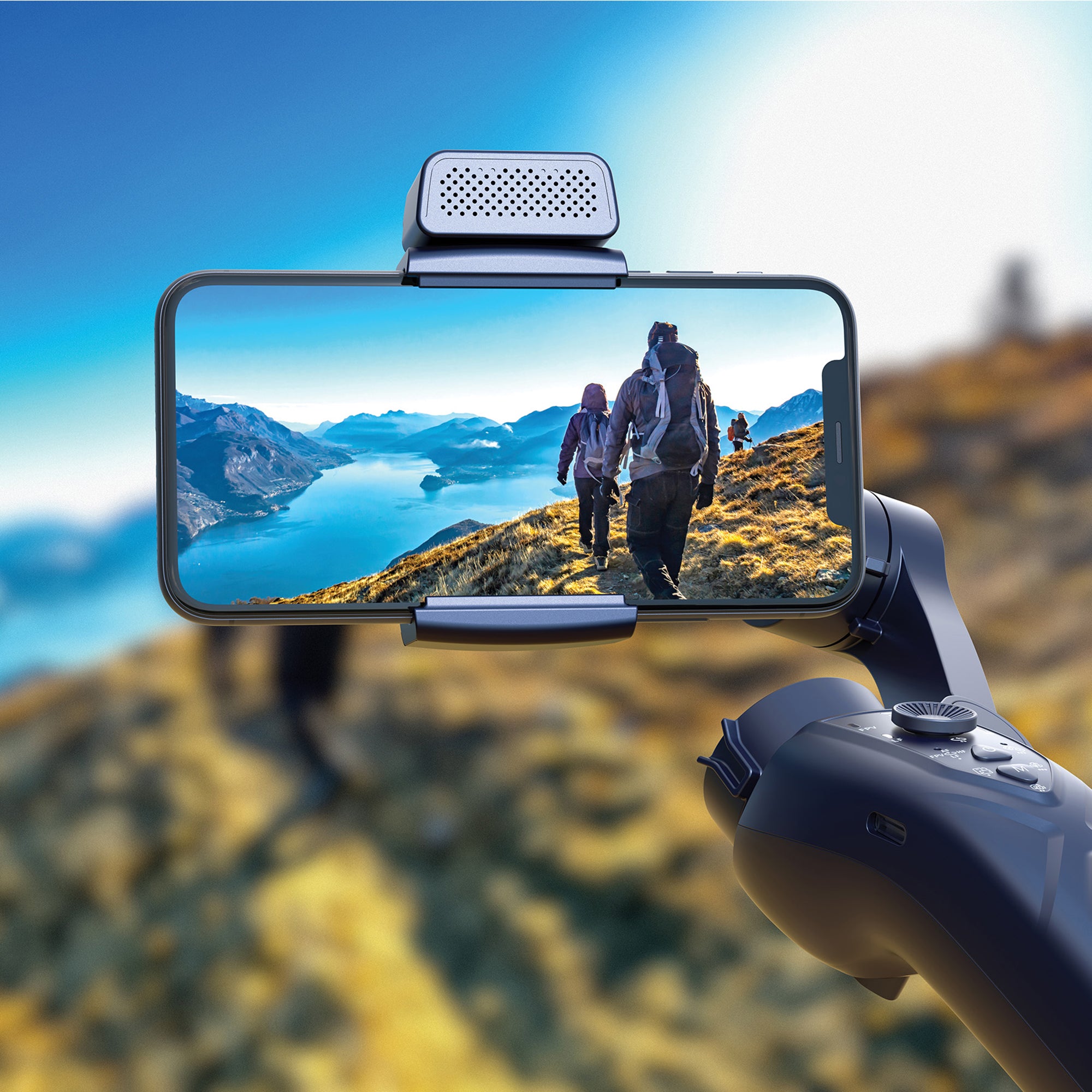 Zero-X 3Axis Gimbal With Ai And Fill Light New