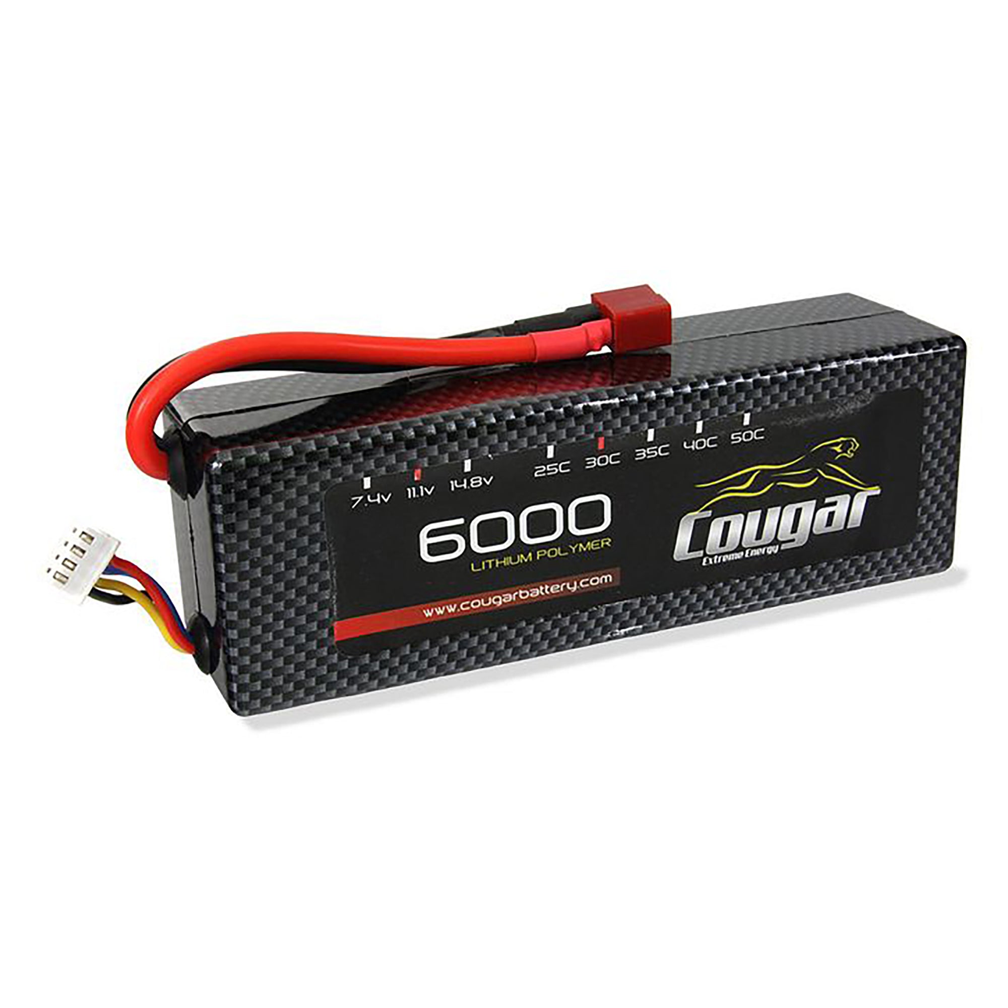 Cougar 6000mAh 11.1v 3S 30C Hard Case LiPo Battery