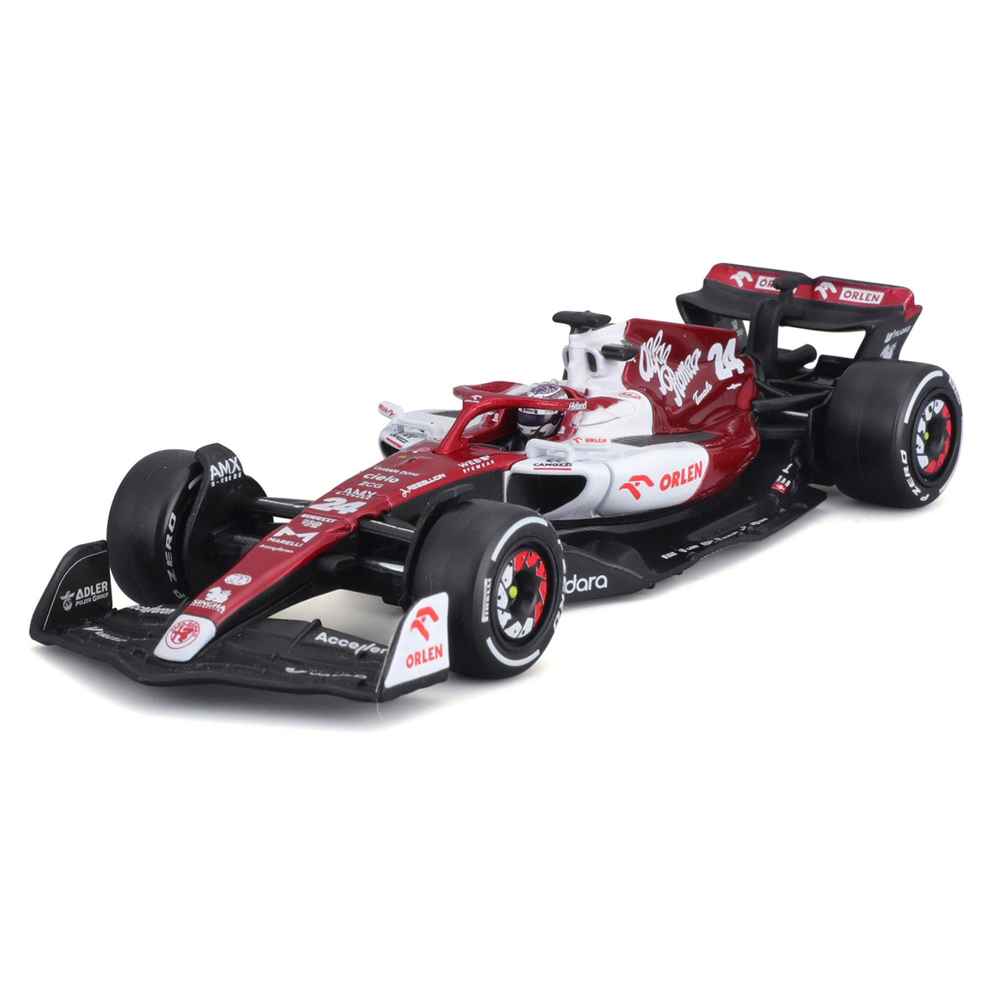 Bburago 1:43 2022 F-1 Alfa Romeo C42 #24 Zhou with Driver