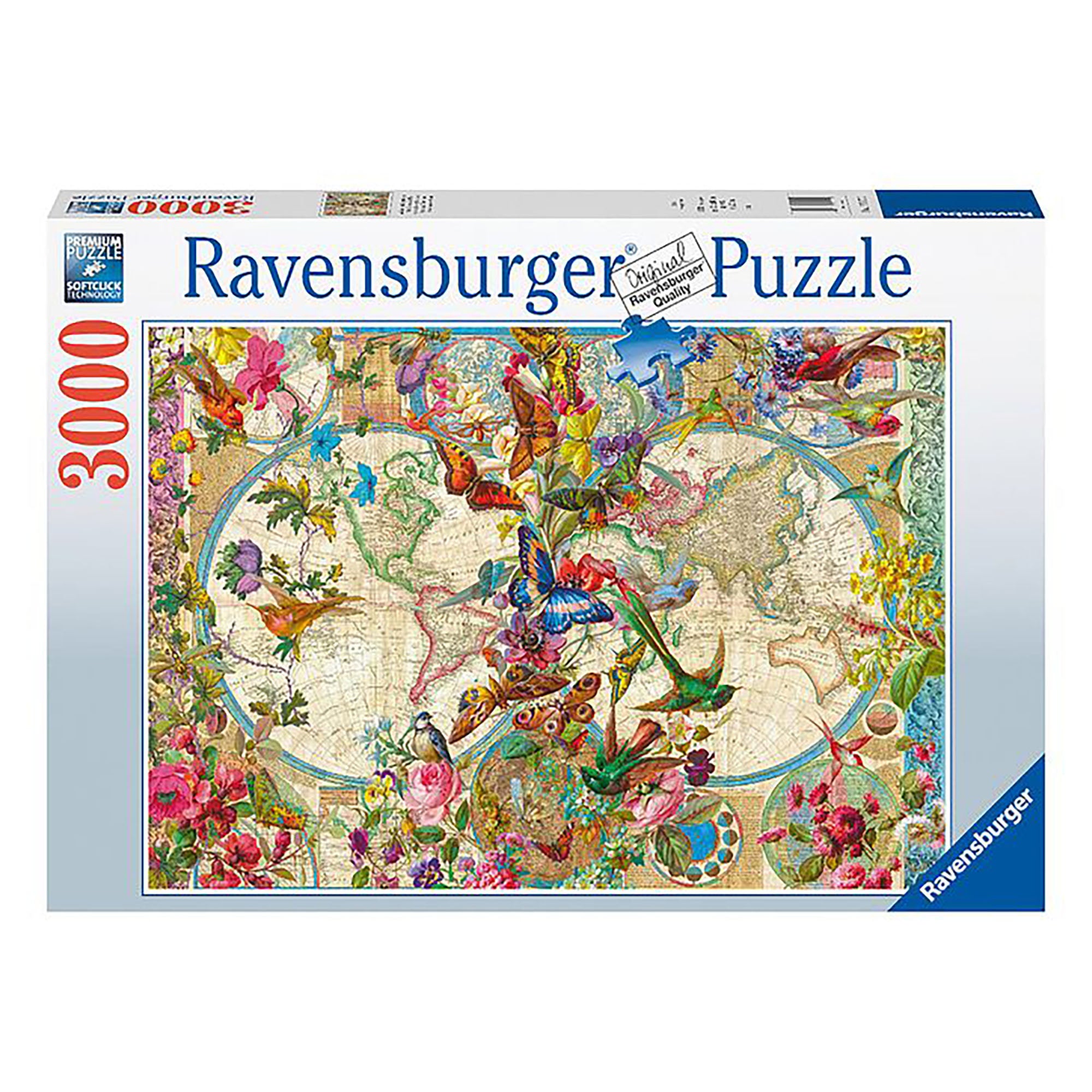 Ravensburger Flora & Fauna World Map Puzzle (3000 pieces)