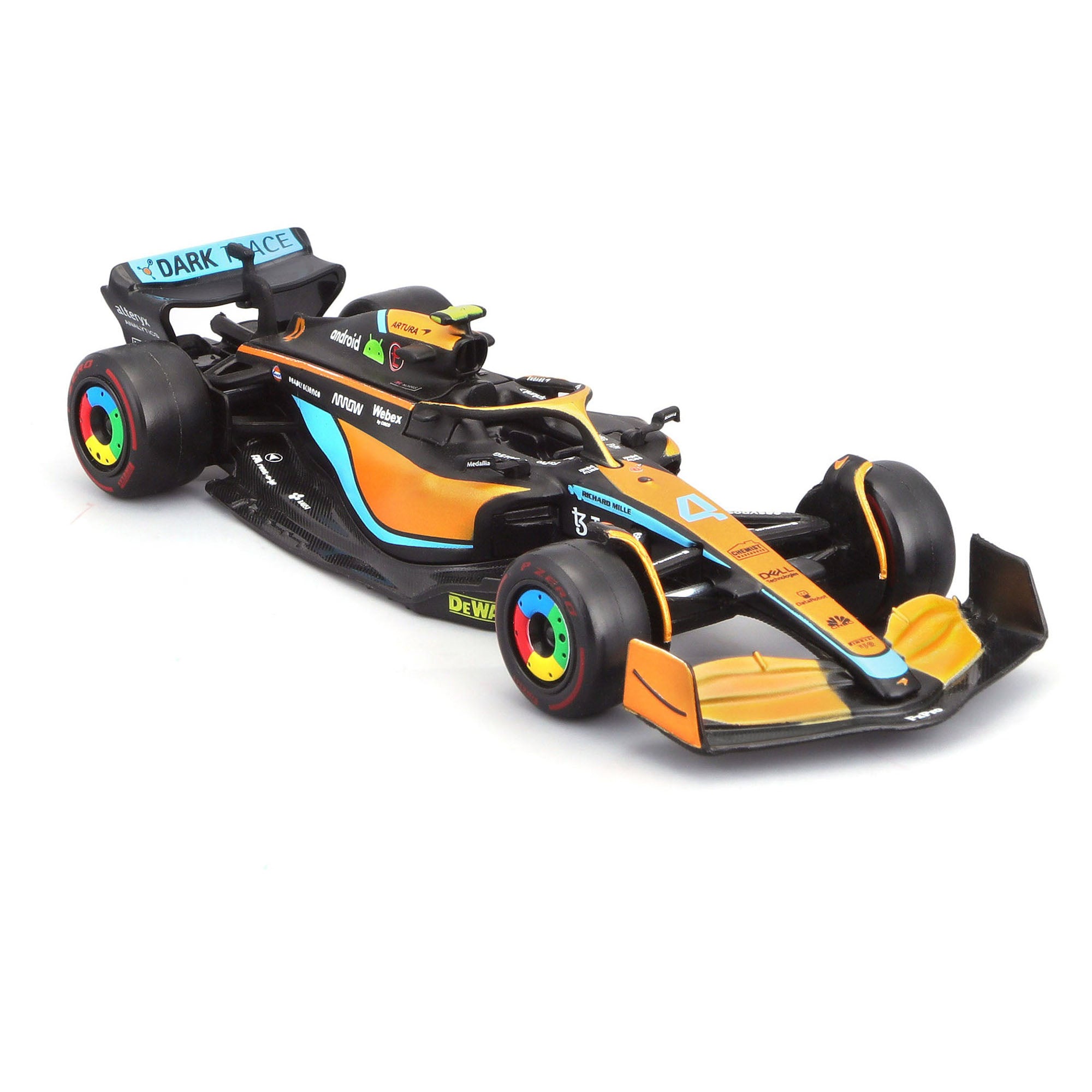 Bburago 1:43 2022 F-1 McLaren MCL 36 #4 Norris