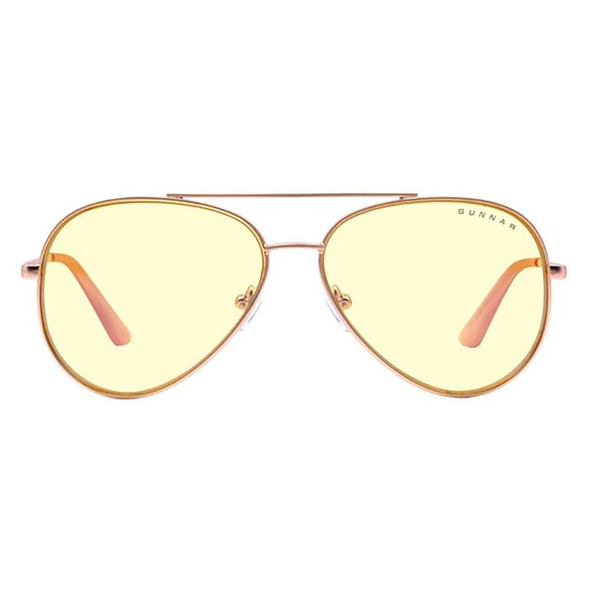 Gunnar Maverick Indoor Digital Eyewear, Amber Rose Gold