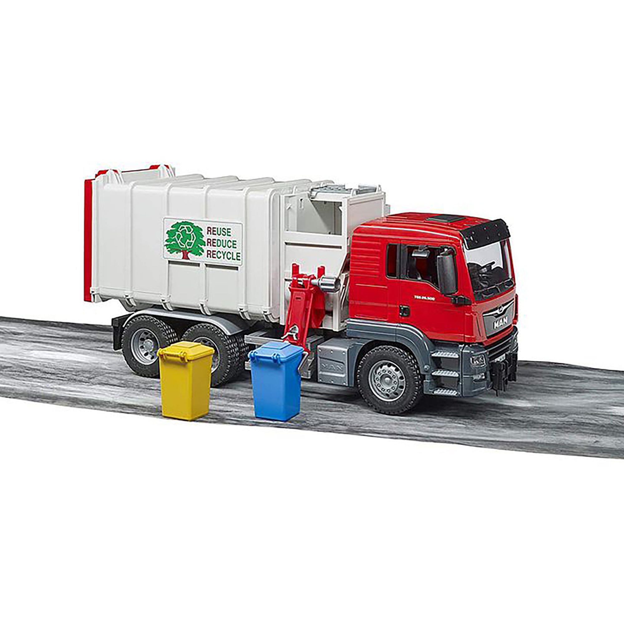 Bruder 1/16 MAN TGS Side Loading Garbage Truck