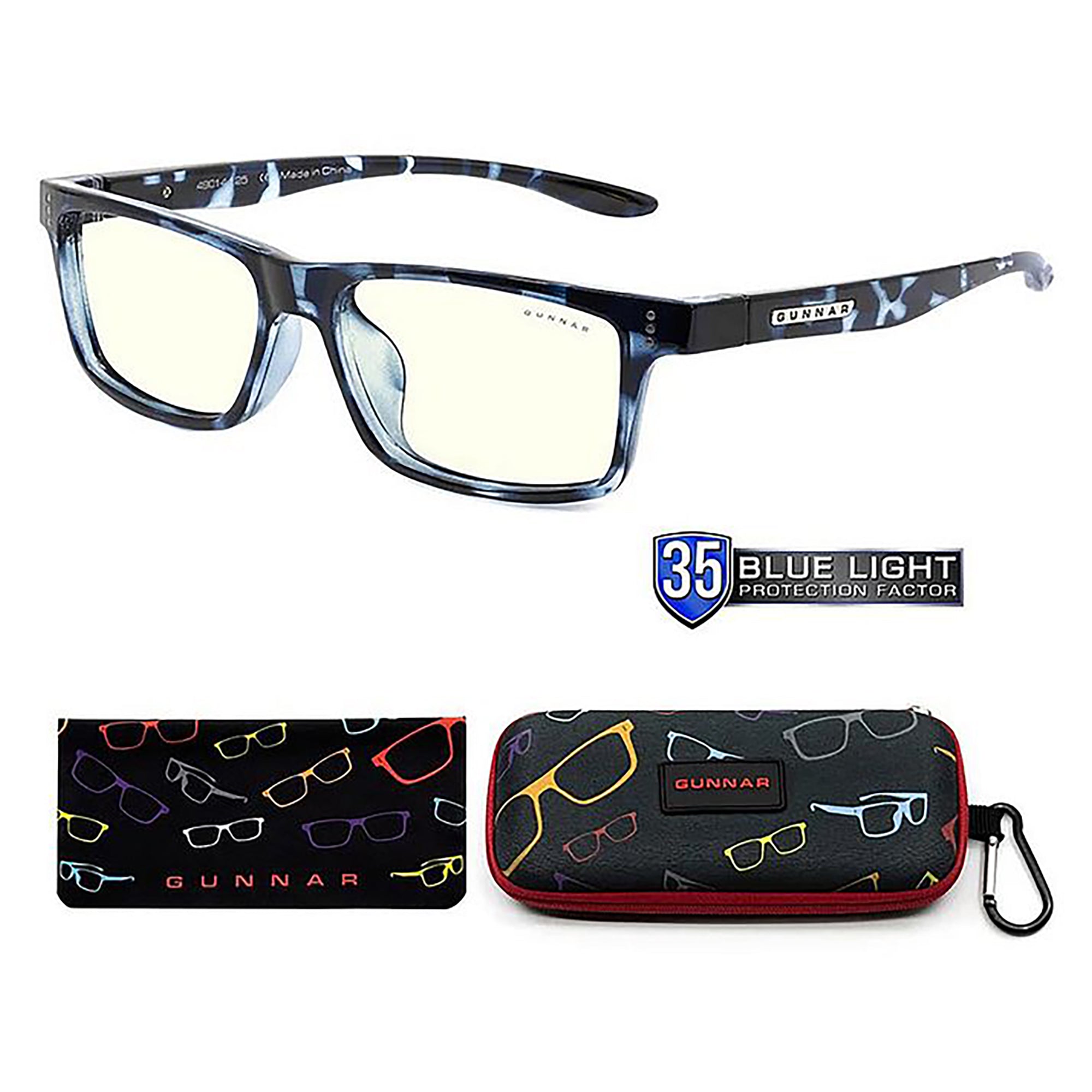 Gunnar Cruz Kids Indoor Digital Eyewear/Glasses, Navy (8-12 years)