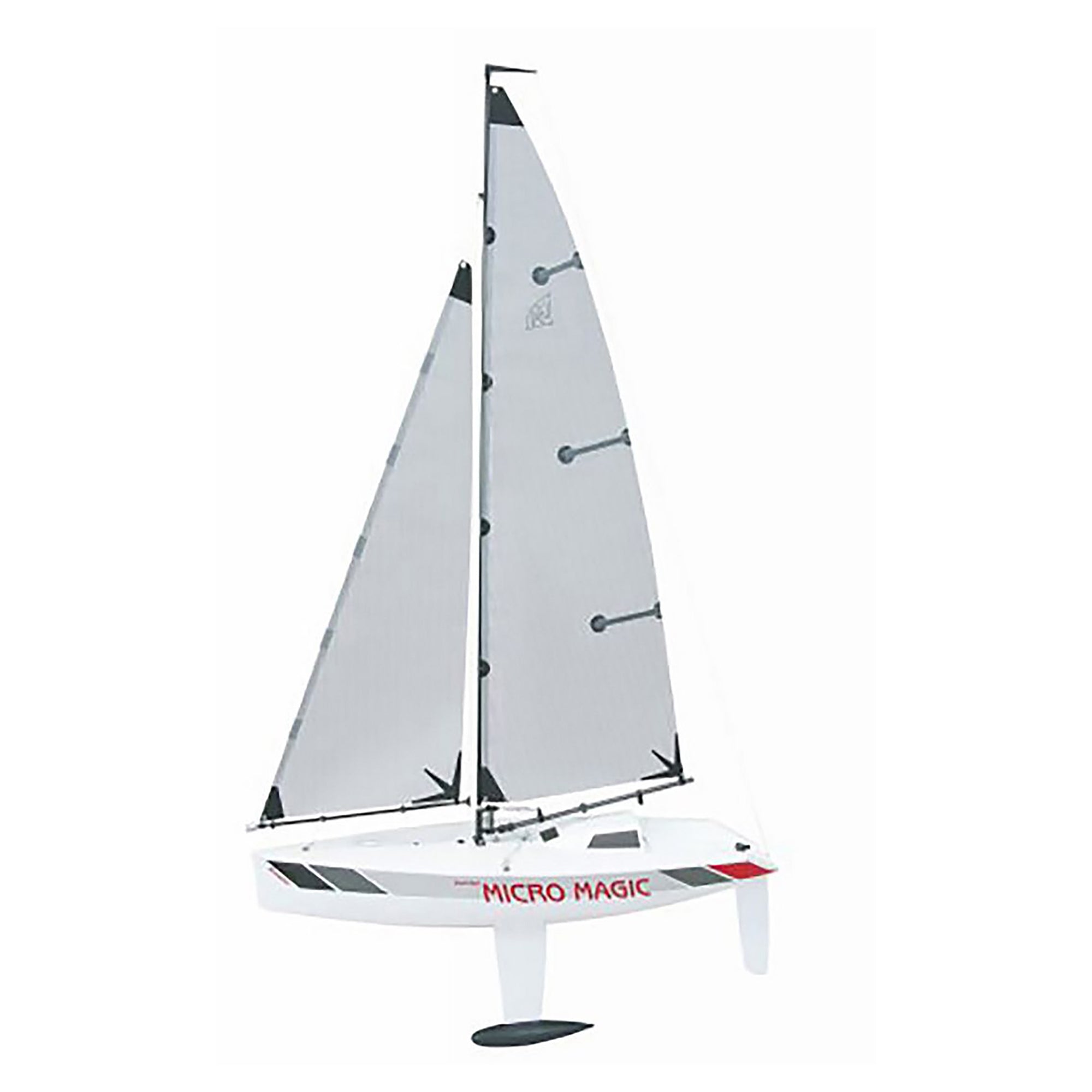 Graupner Micro Magic WP Racing (2014.V2) RC Yacht Kit (without Servos, Transmitter or Receiver), White