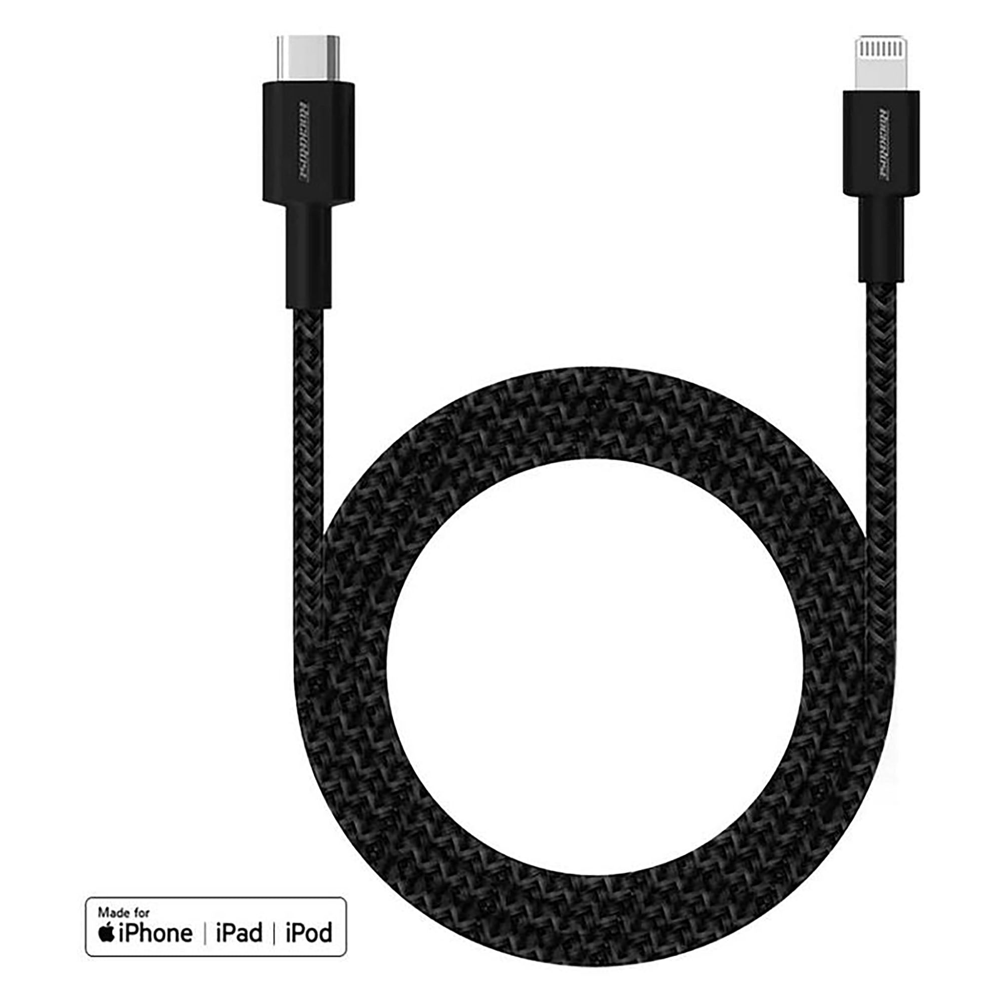 RockRose Liberty CL 1.2M 20W USB-C to Lightning Charge & Sync MFi Cable