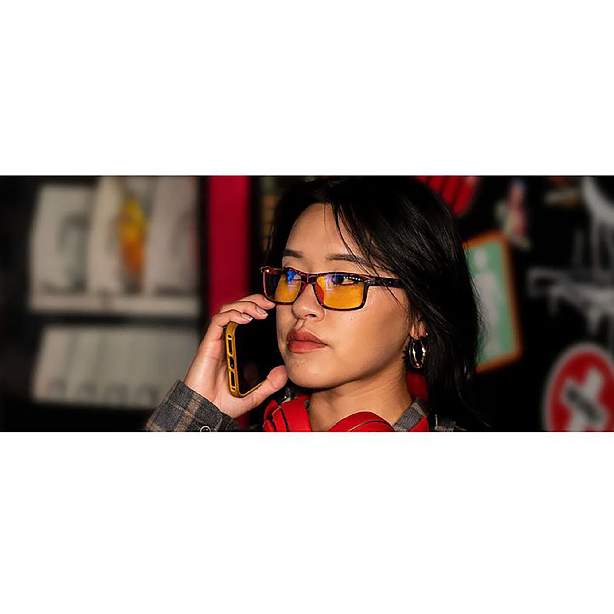 Gunnar Cruz Amber Spider-Man Miles Edition Indoor Digital Eyewear, Morales