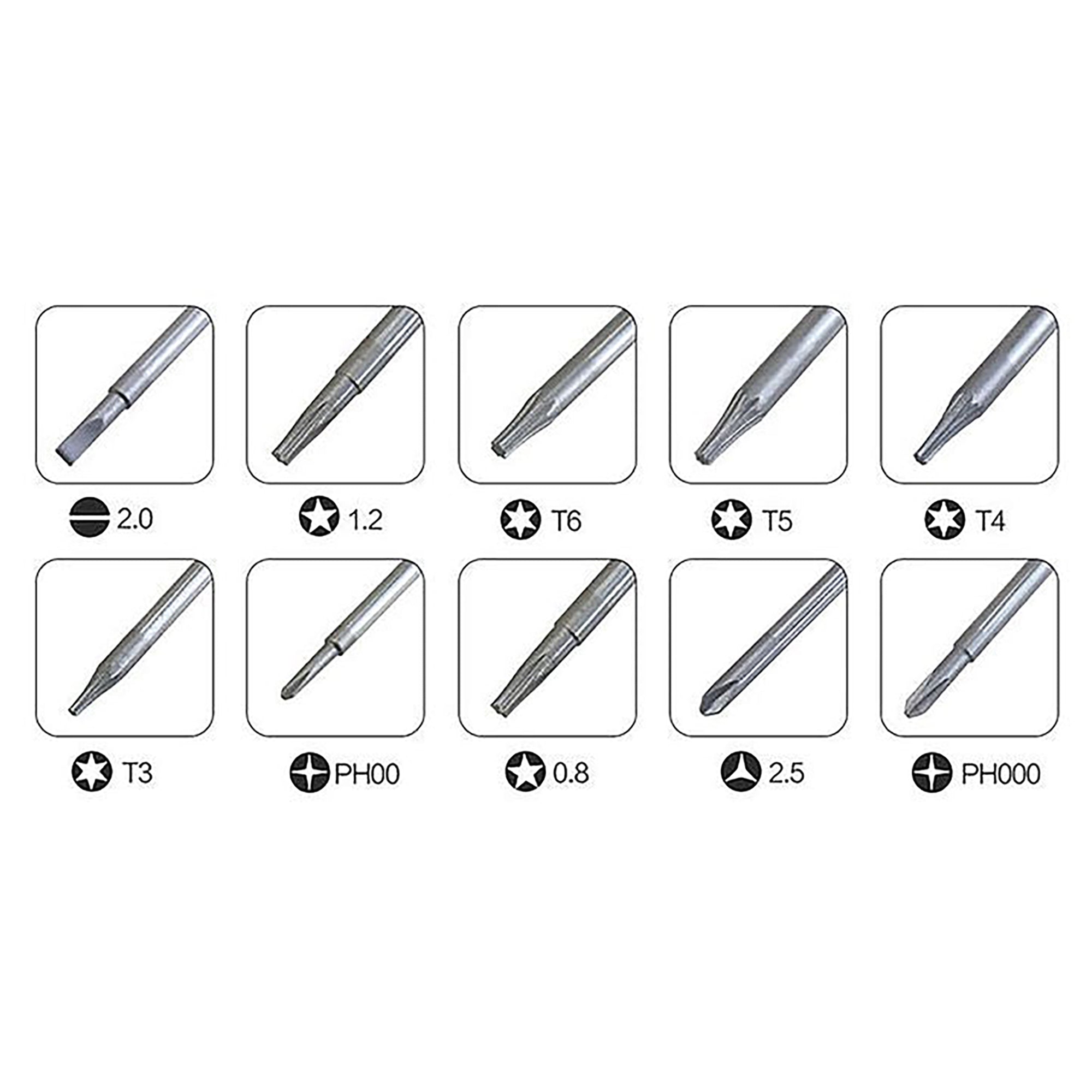 BST Precision Multi-purpose Magnetic 10 in 1 Screwdriver Set Repair Tablet PC Phone