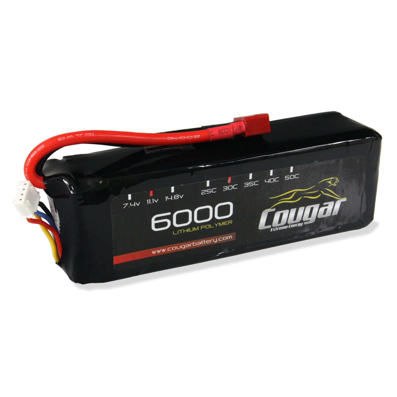 Cougar 6000mAh 11.1v 3S 30C Soft Case LiPo Battery