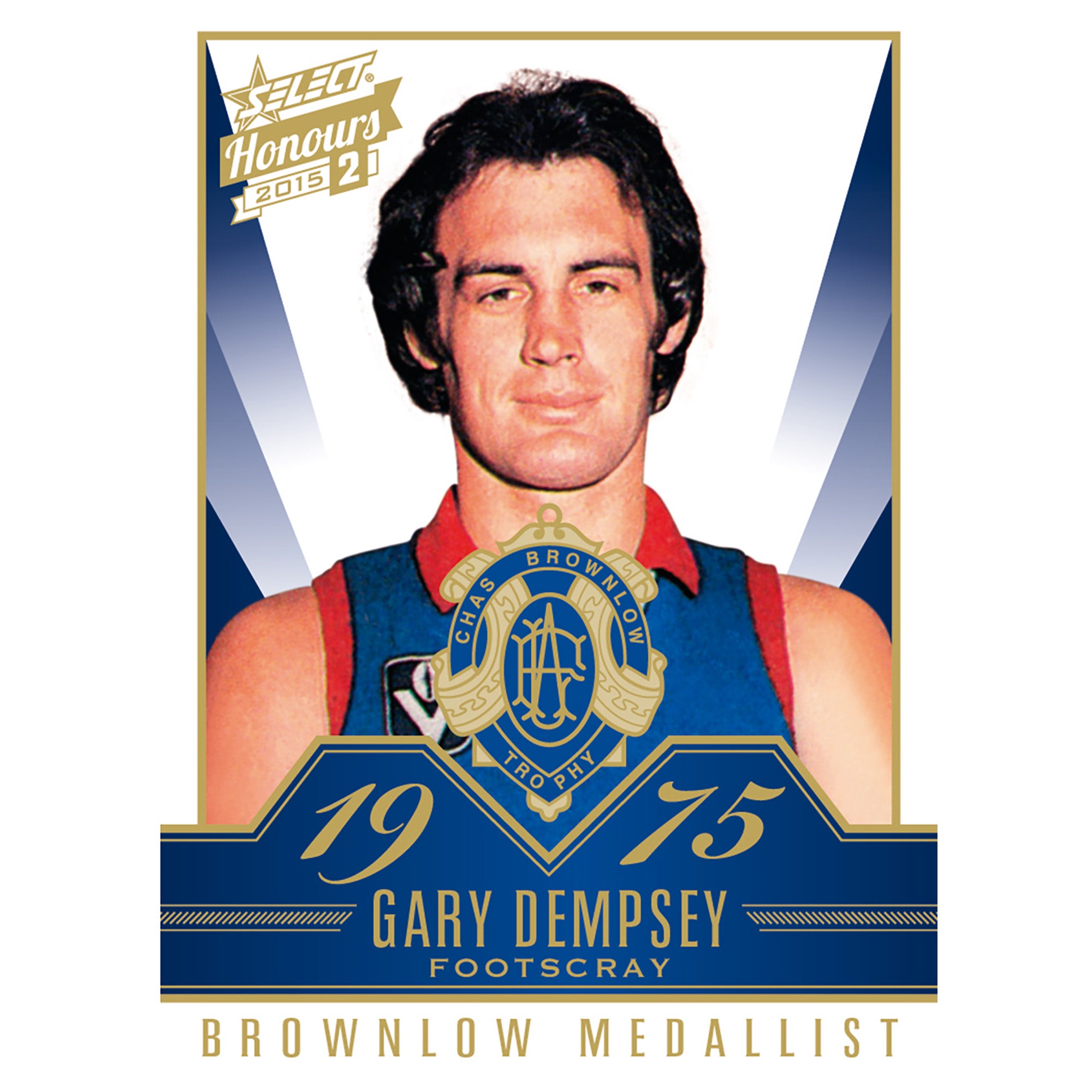 AFL Select Australia 2015 Select Honours 2 - Brownlow Gallery Gary Dempsey Footscray BG78