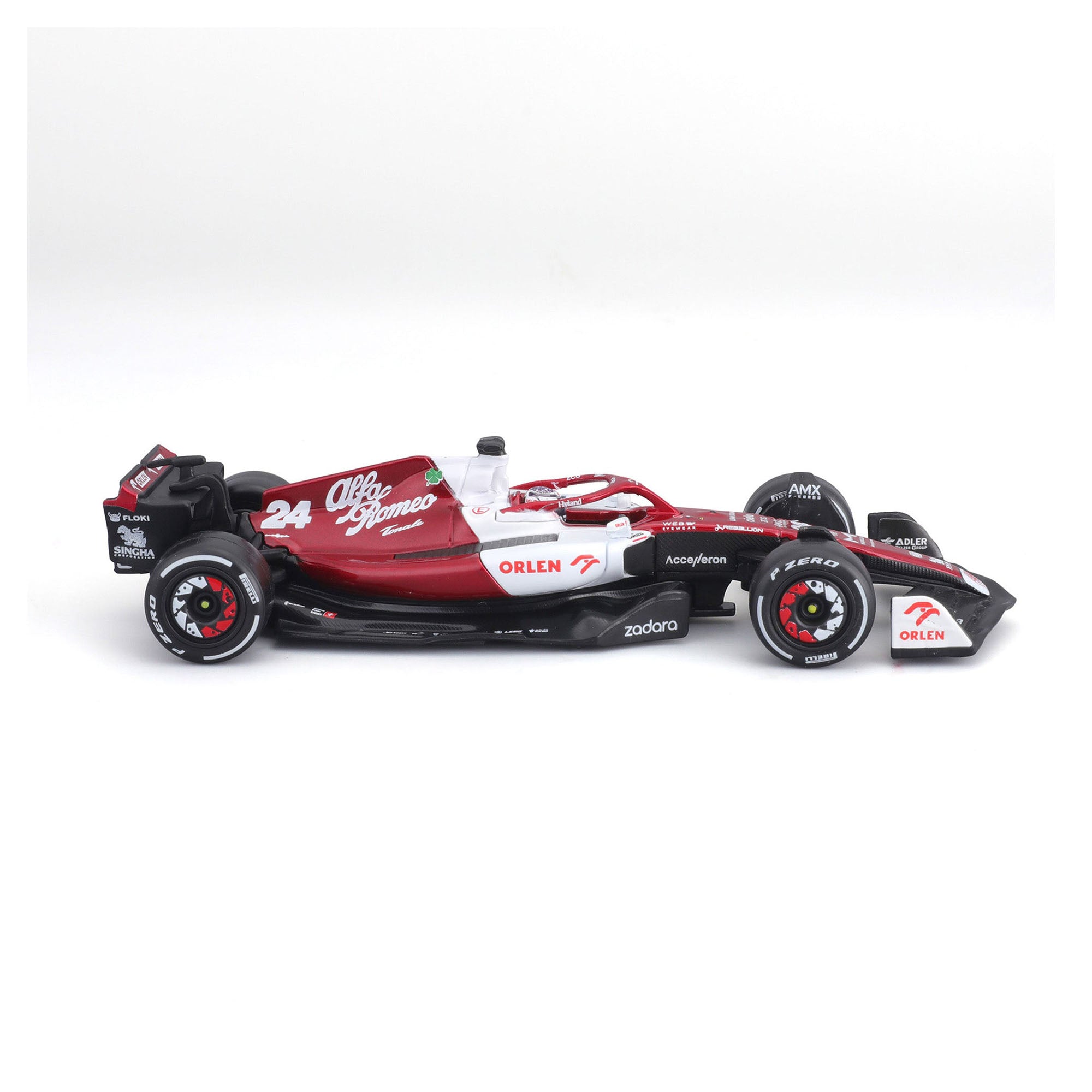 Bburago 1:43 2022 F-1 Alfa Romeo C42 #24 Zhou with Driver