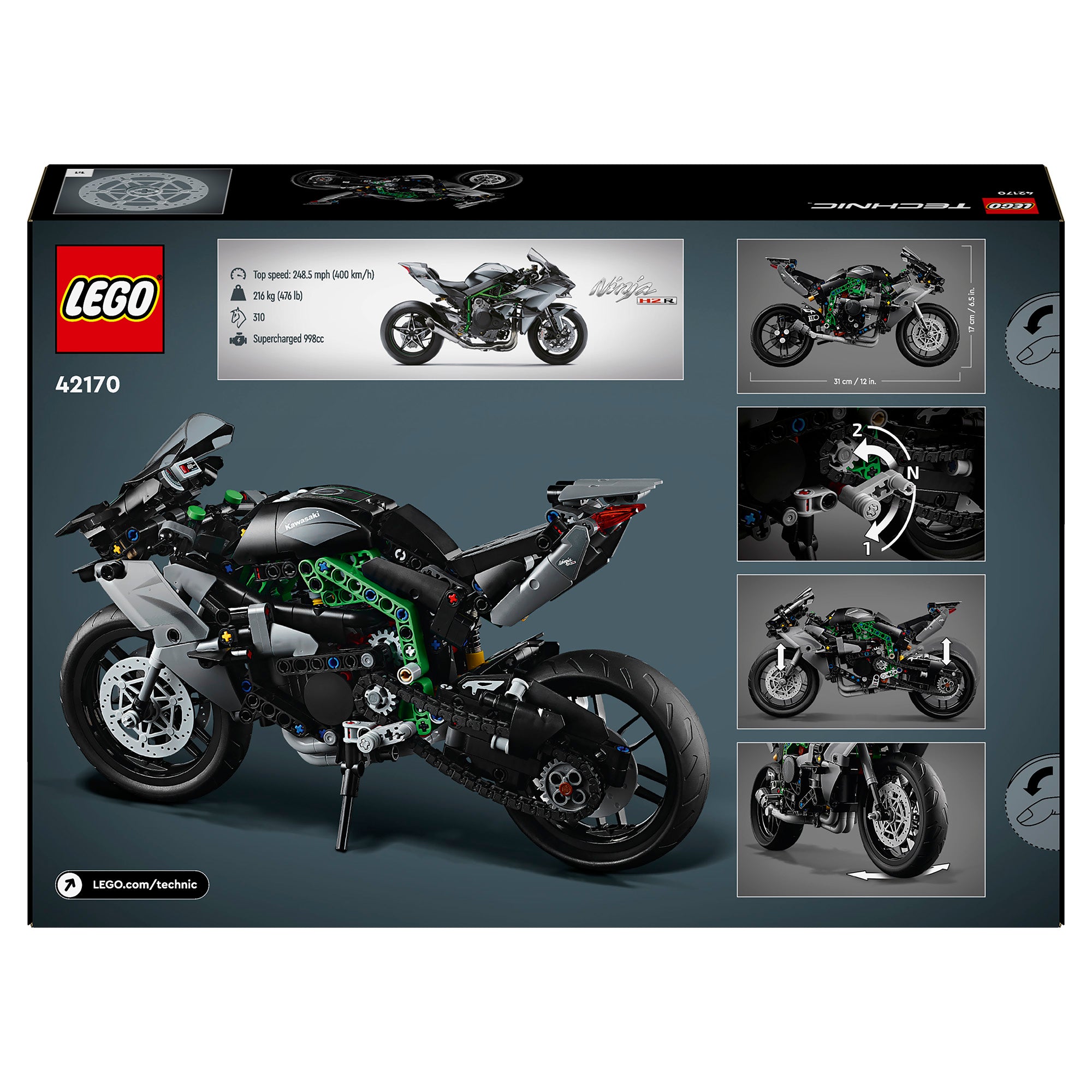 LEGO Technic Kawasaki Ninja H2R Motorcycle 42170