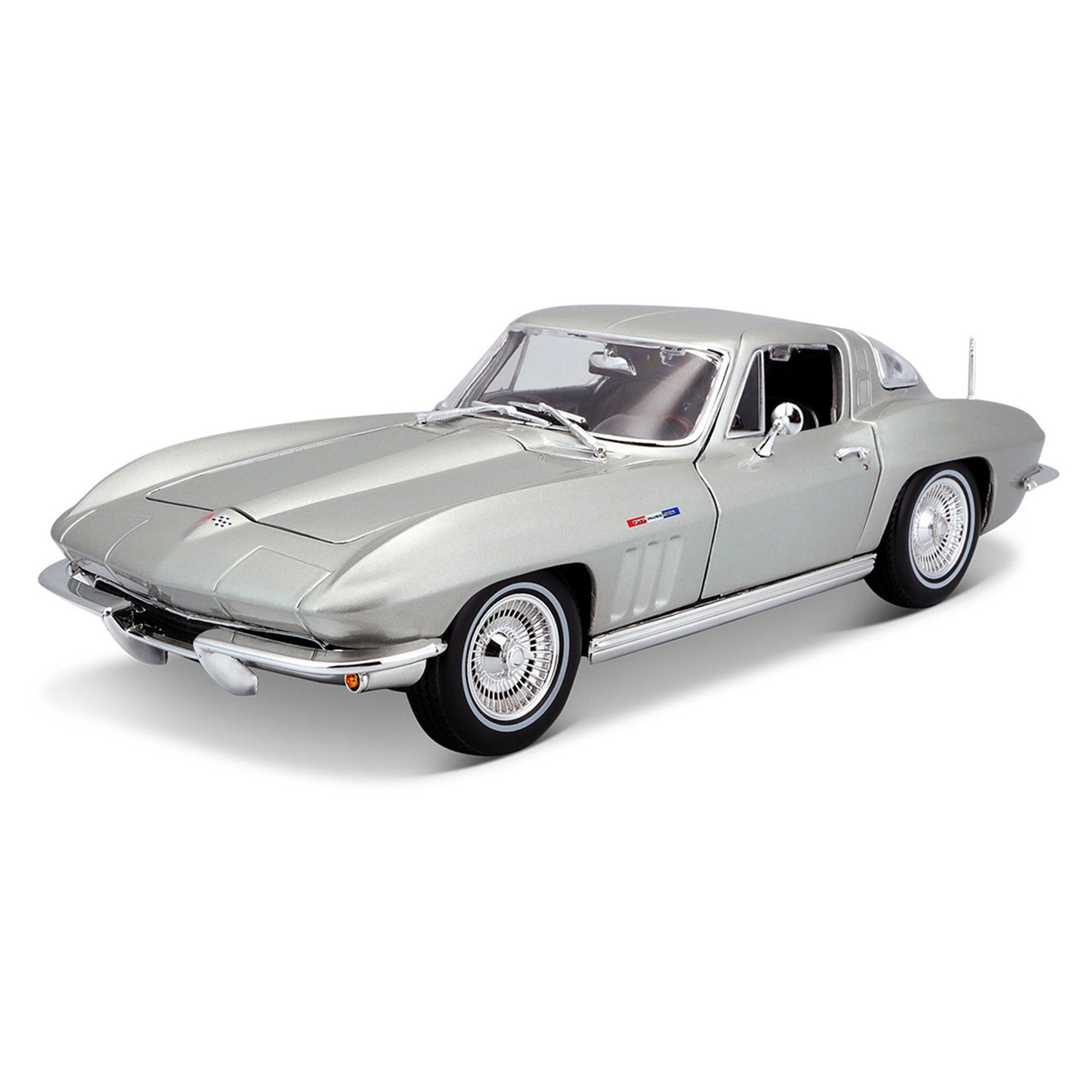 Maisto 1:18 1965 Chevrolet Corvette Coupe - Silver