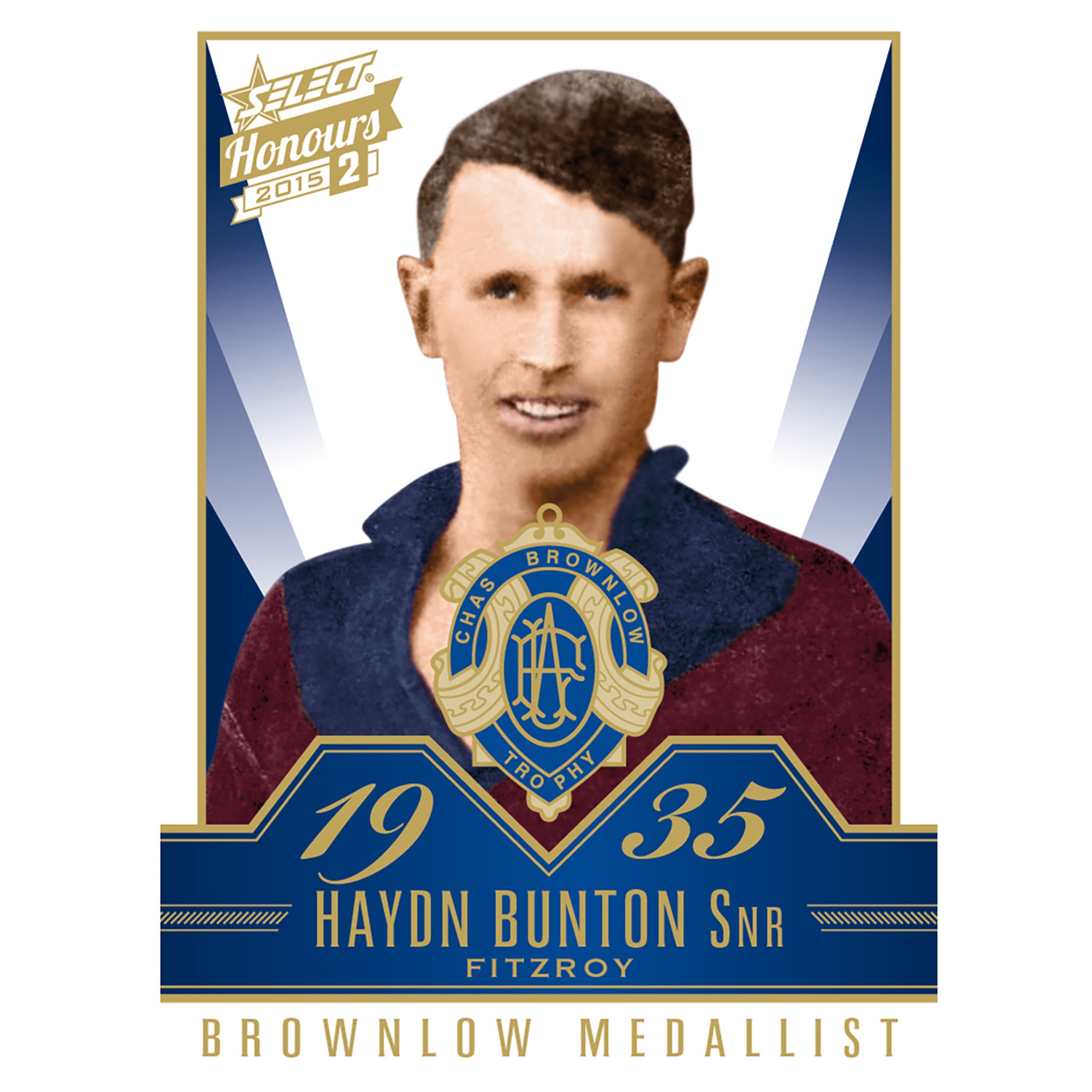 AFL Select Australia 2015 Honours 2 - Brownlow Gallery Haydn Bunton Snr Fitzroy BG60